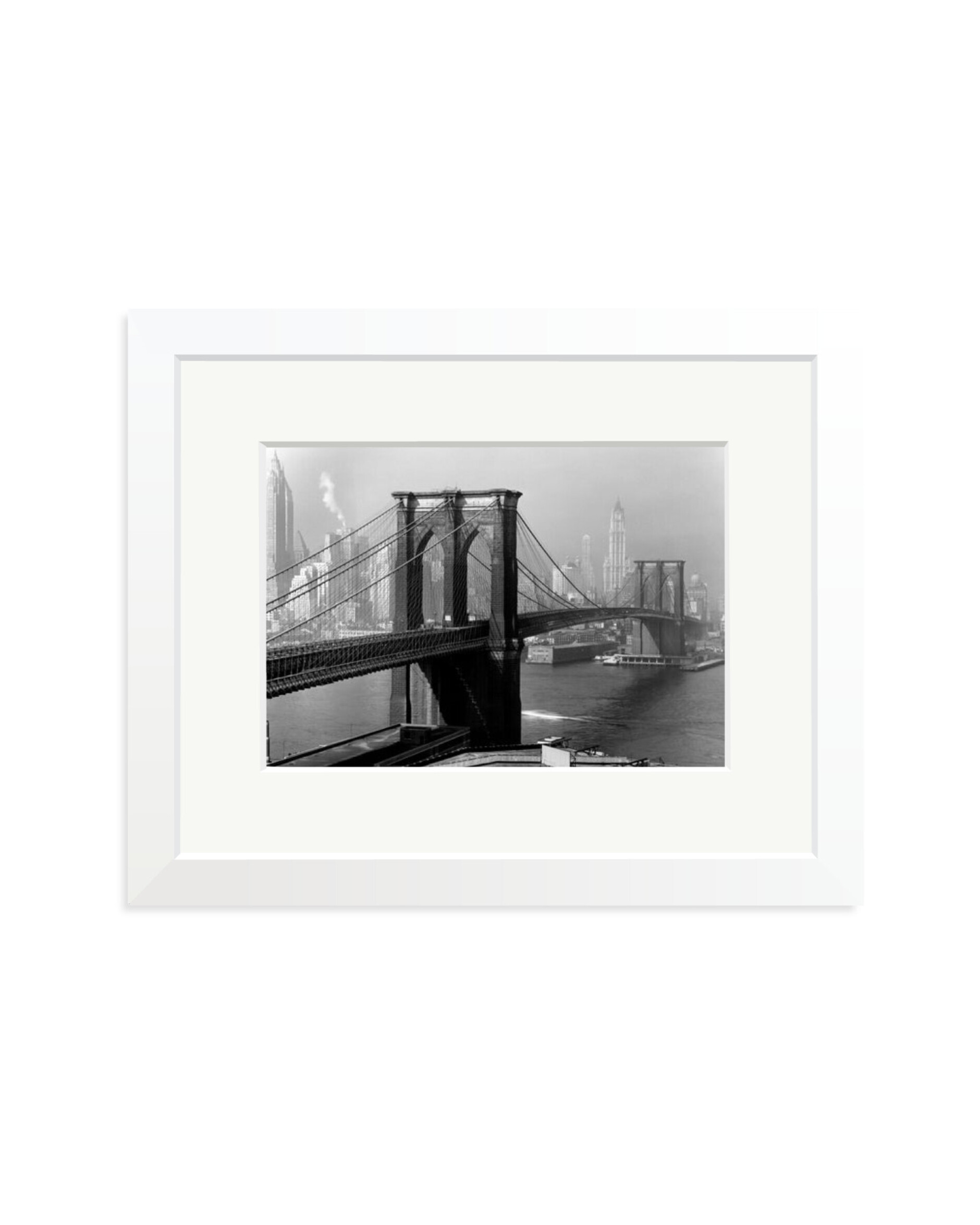 Brooklyn Bridge by Day White / Small