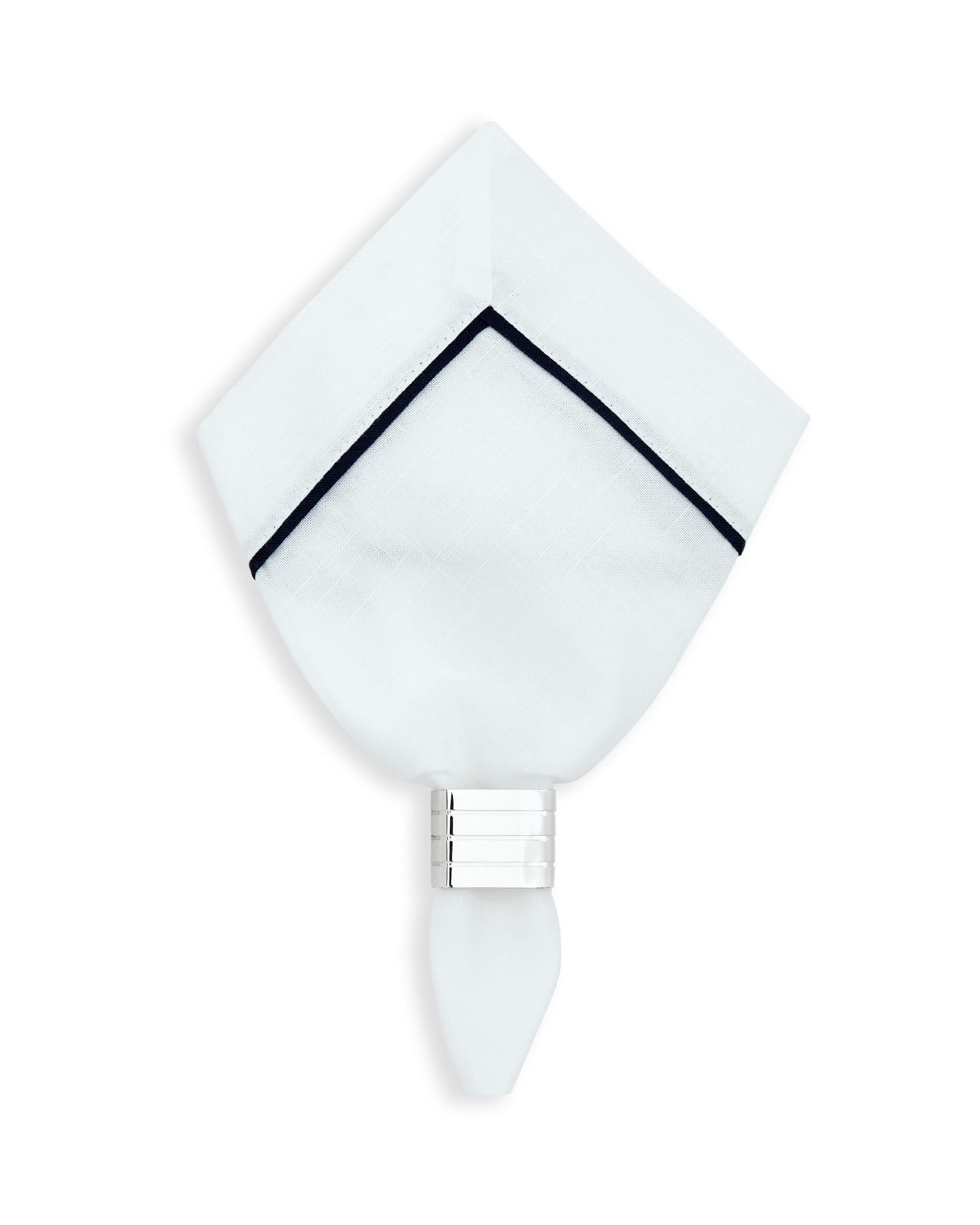 Castleford servett vit/blå