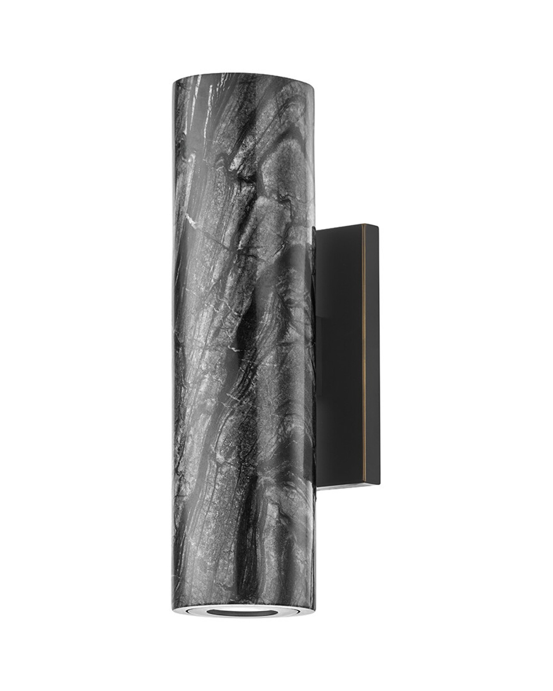 Predock vegglampe black brass