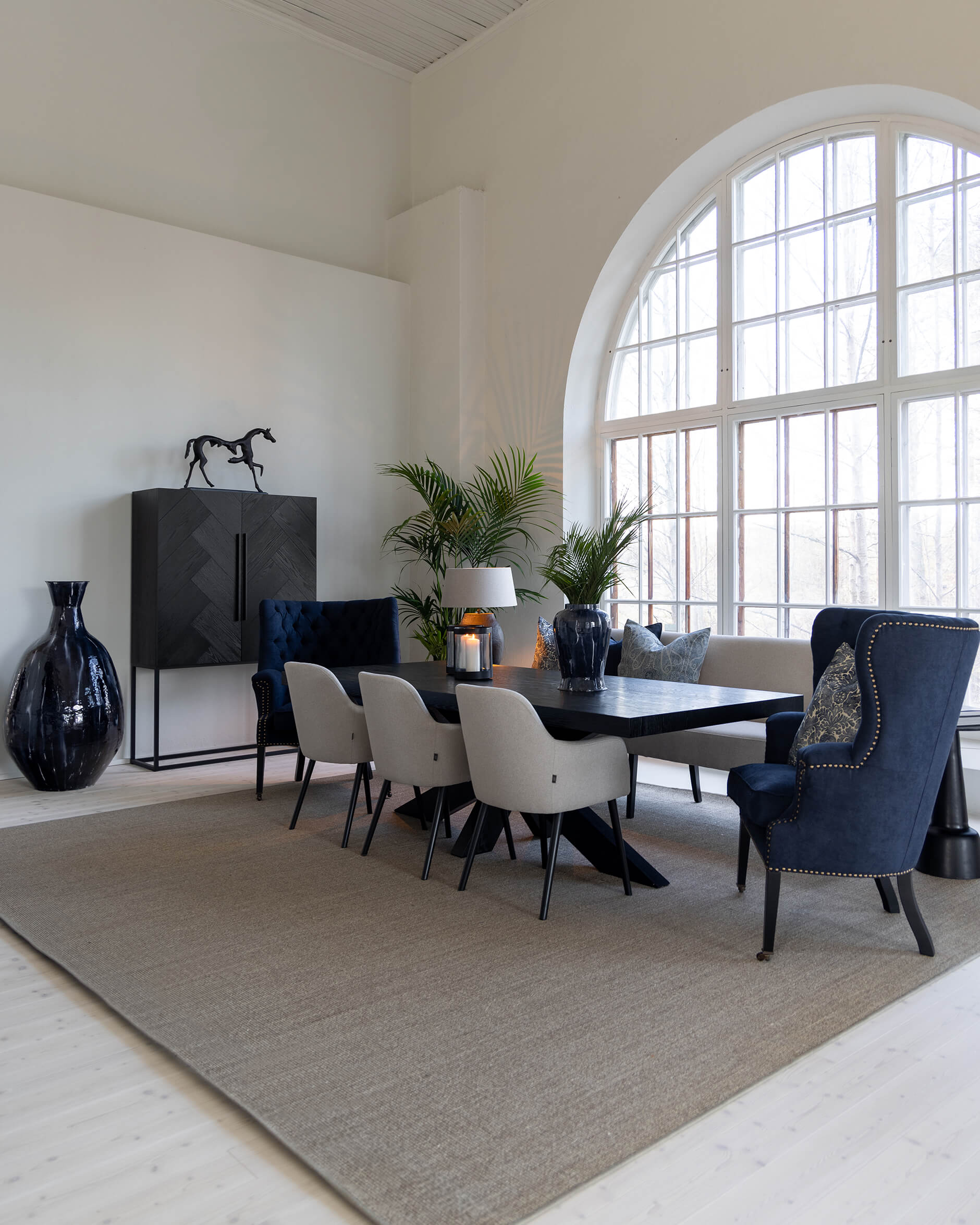 Churchtown Sessel Simply deep blue