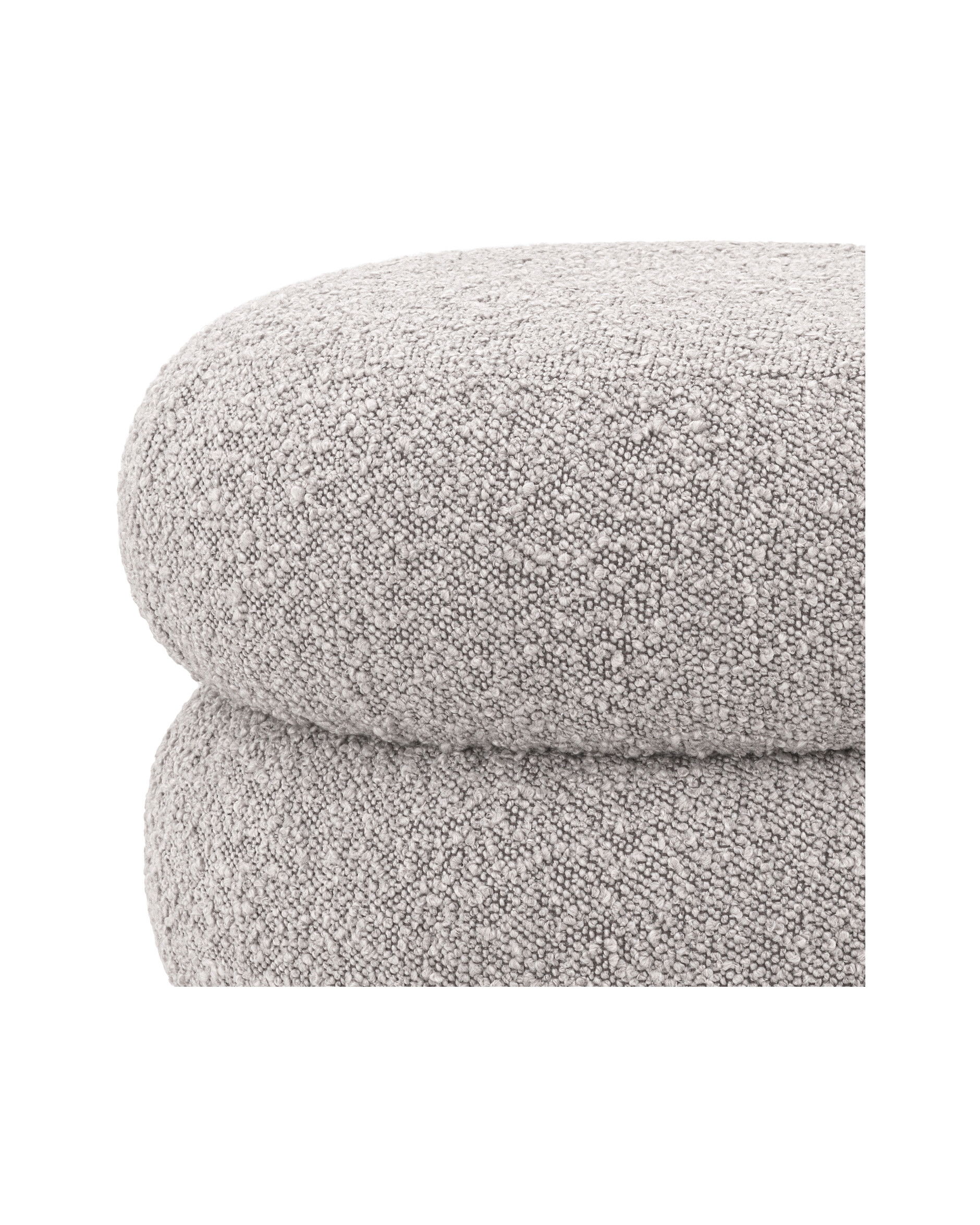 Tulum pall bouclé grey