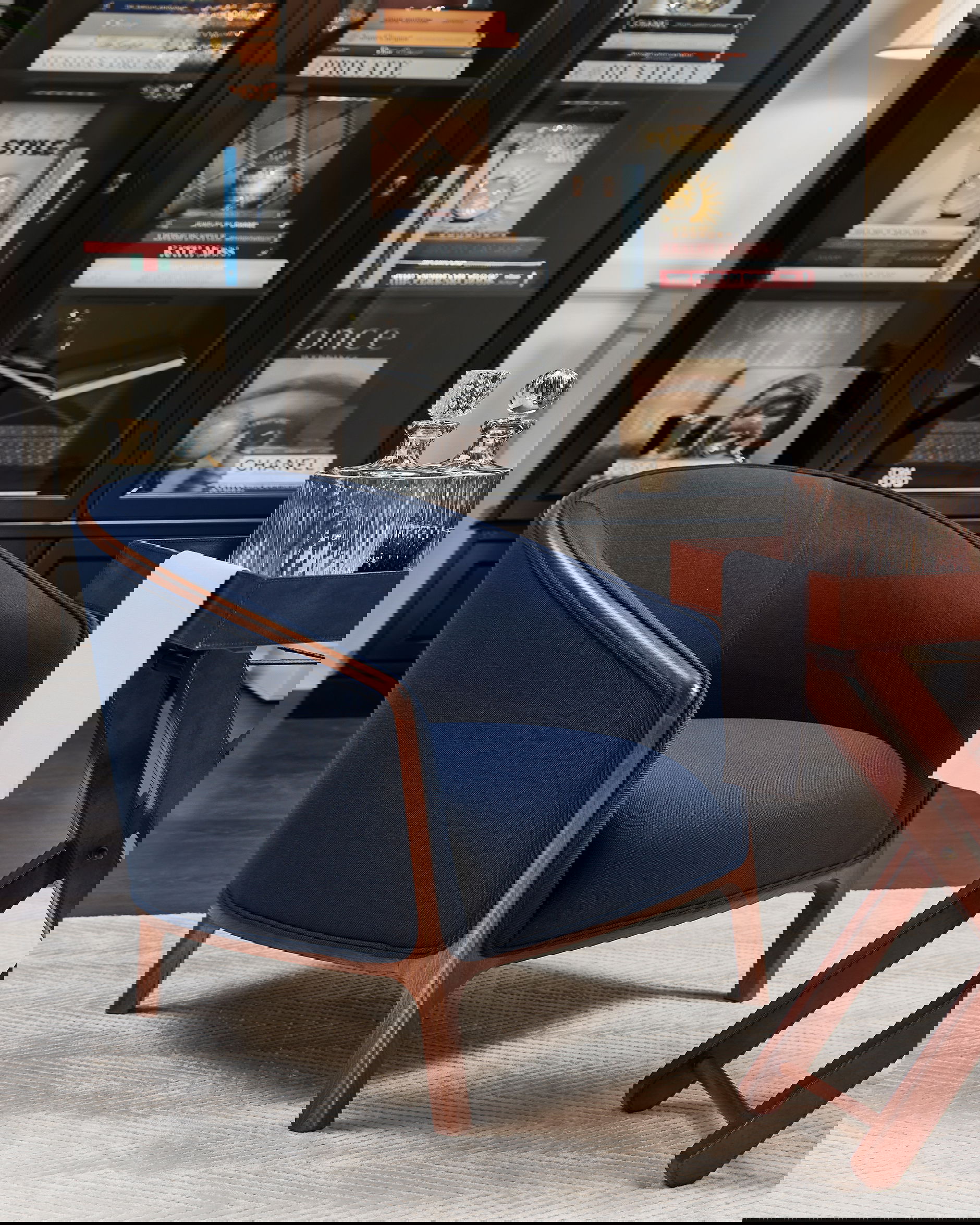 Ryder fåtölj indigo