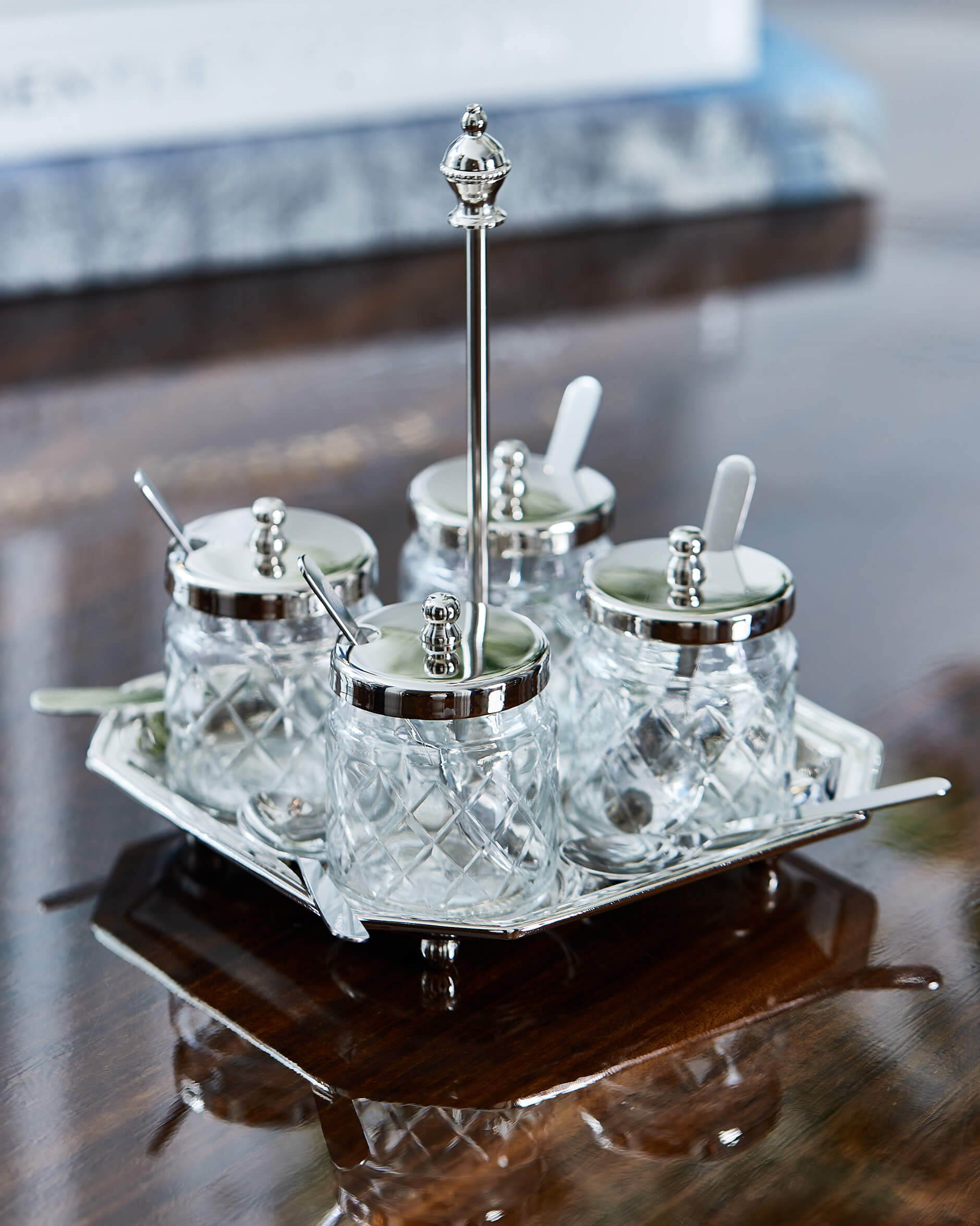 Sienna serveringsskål silver