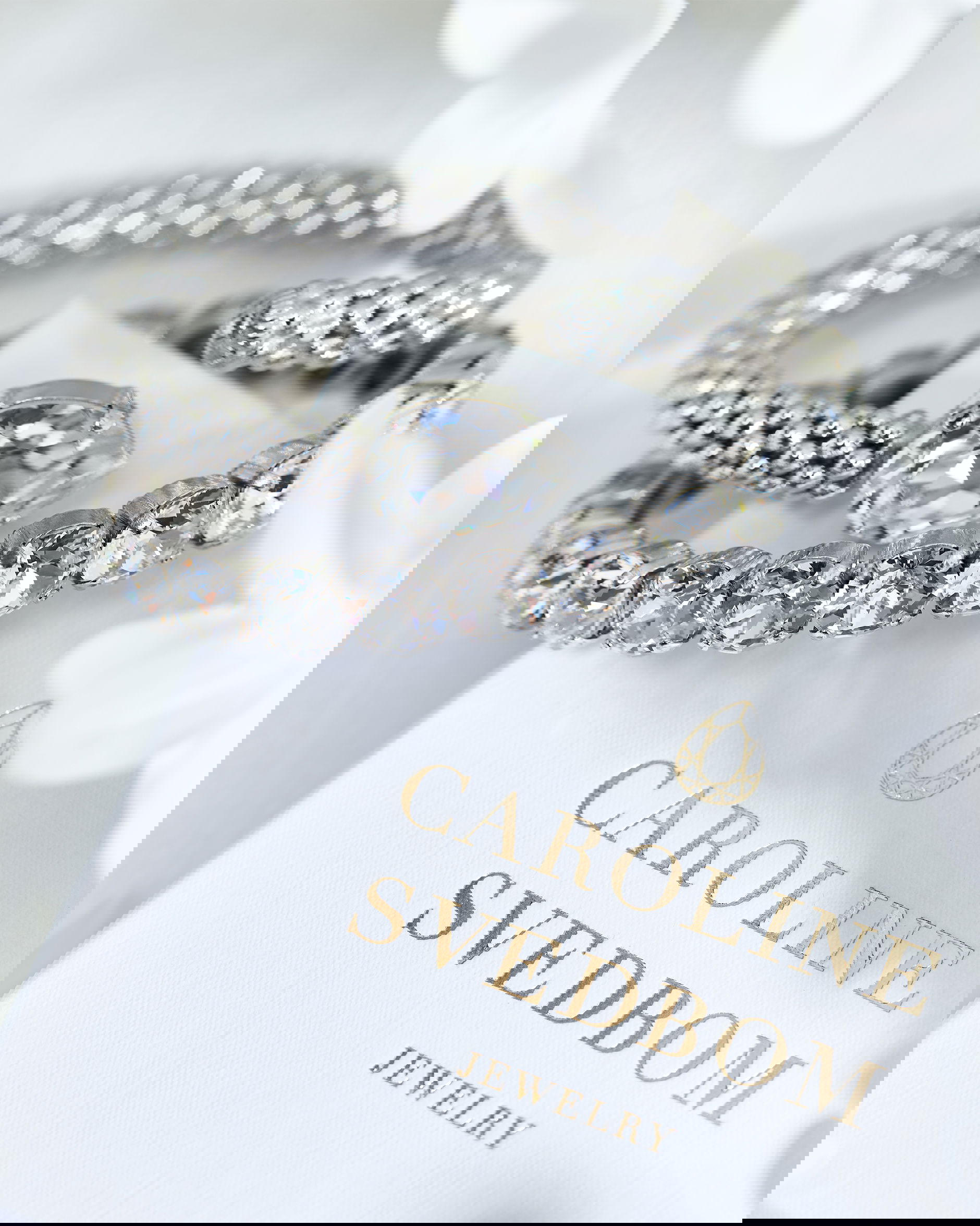 Gia Stud armband crystal rhodium