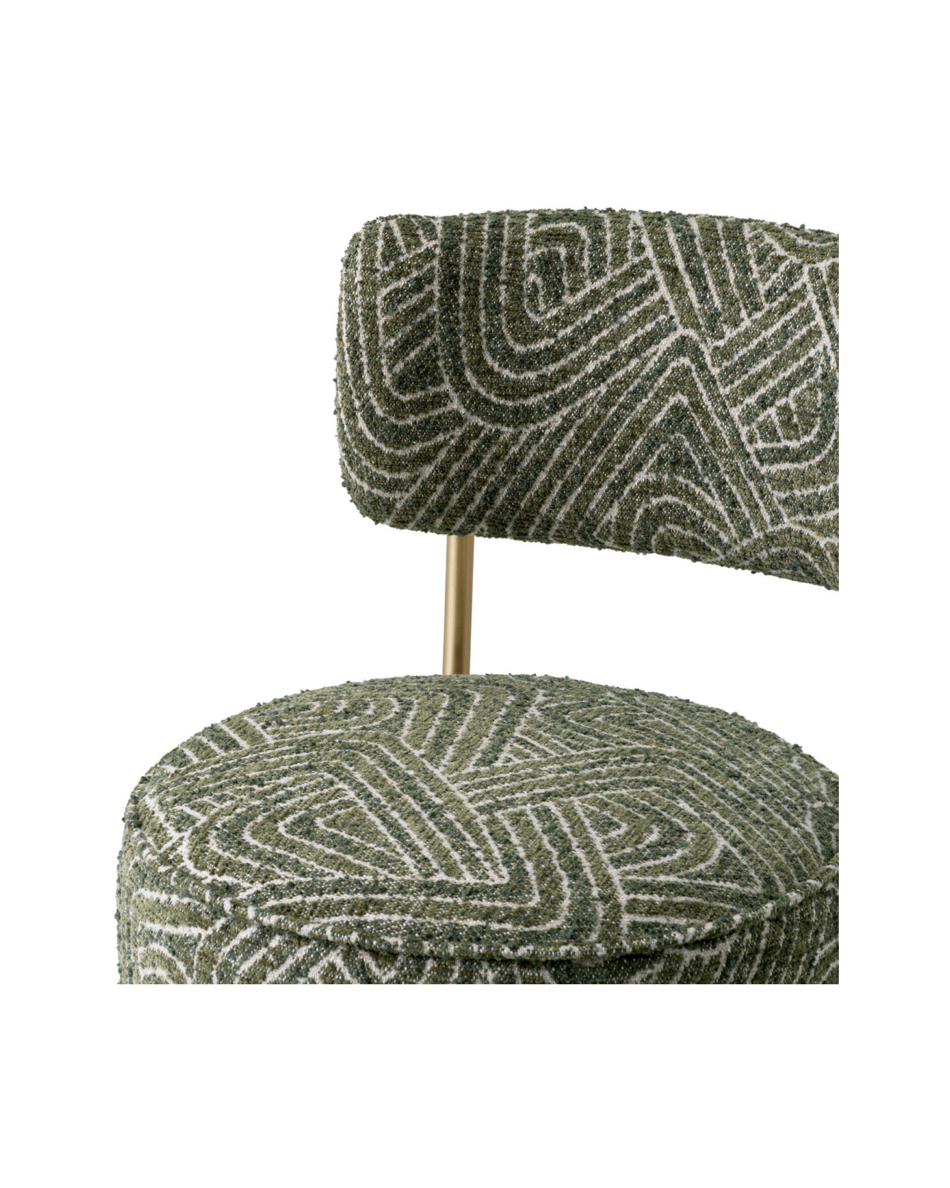 Carleton counter stool with back Camari Green