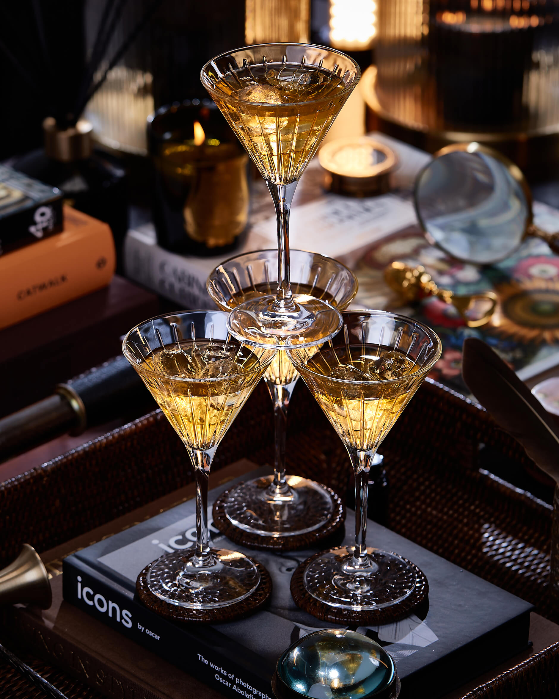 Manhattan martiniglas kristall singel