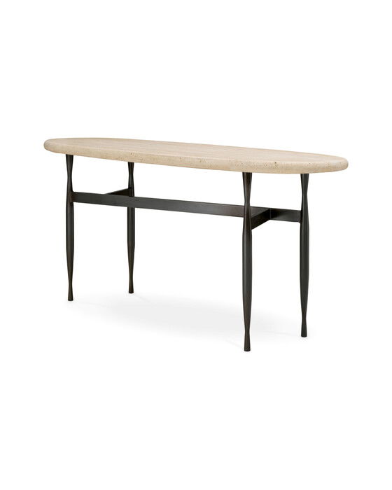 Palermo Console Table Travertine