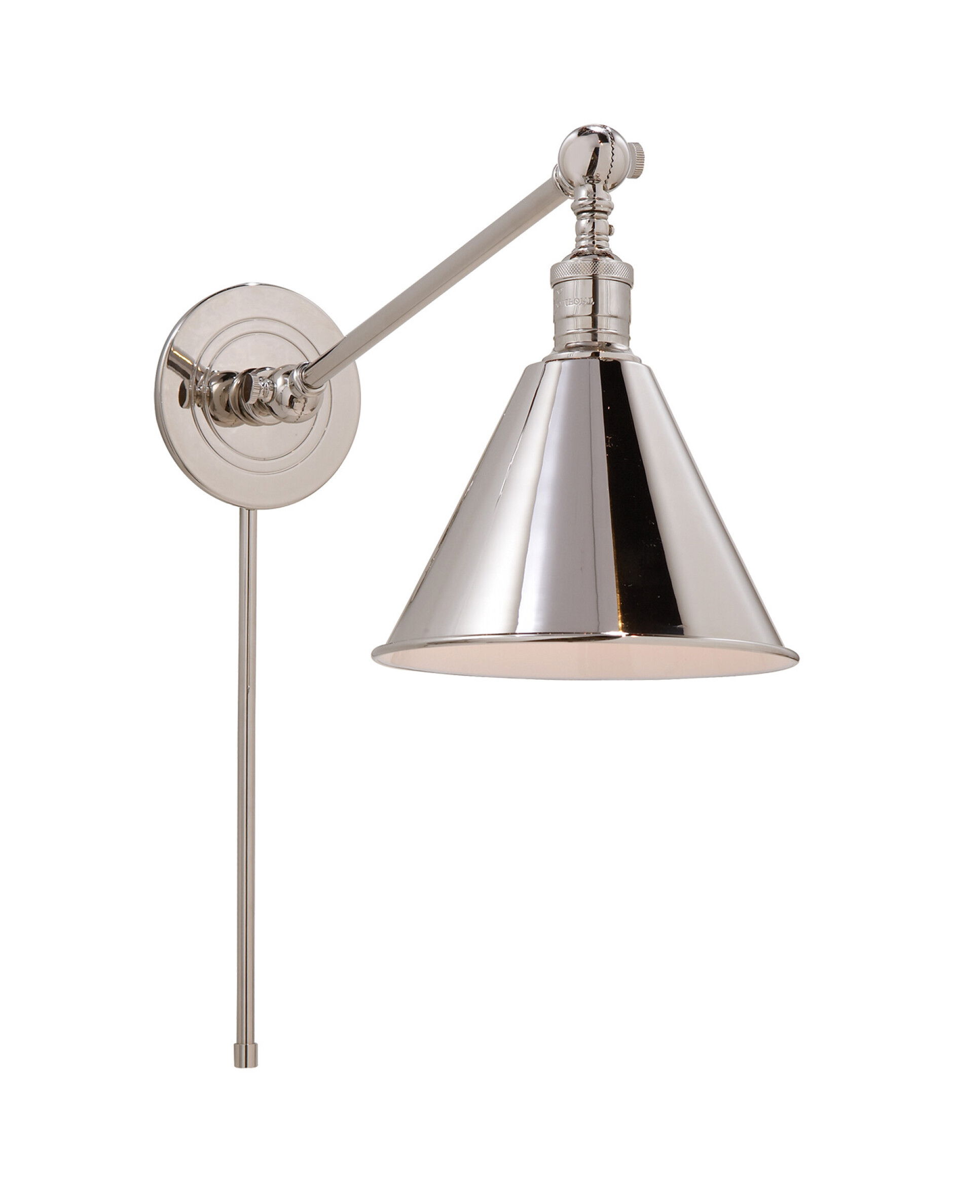 Boston vägglampa nickel