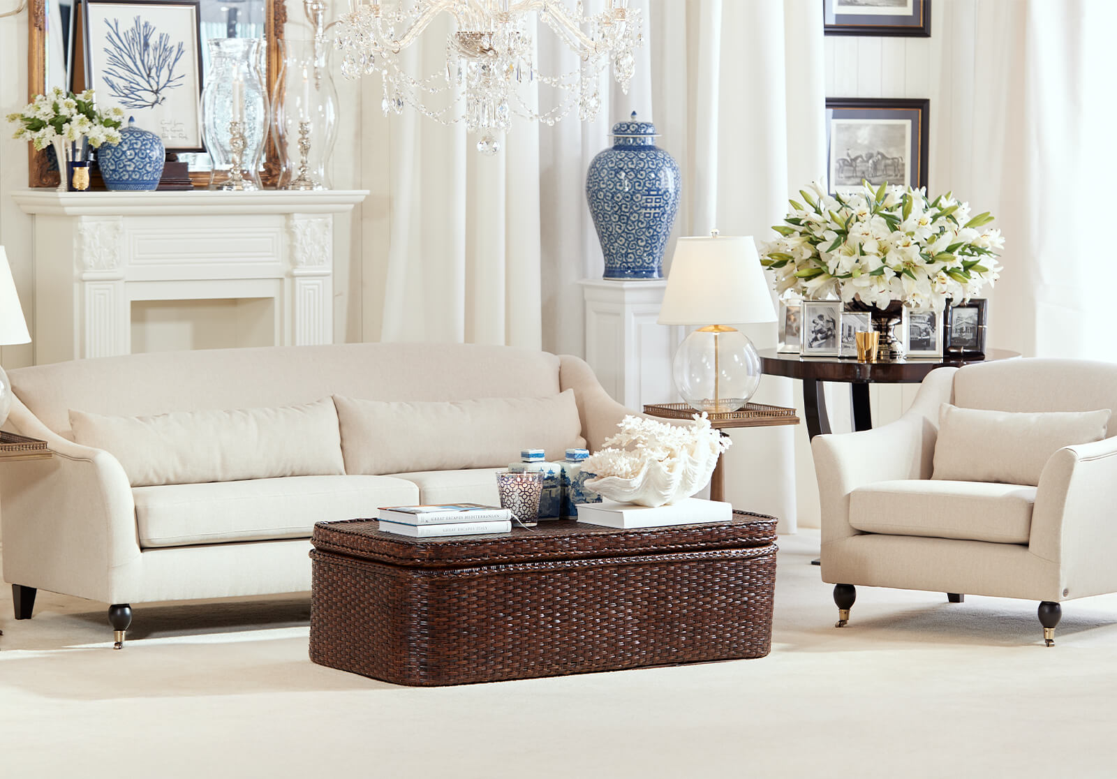 Blue & White Interior
