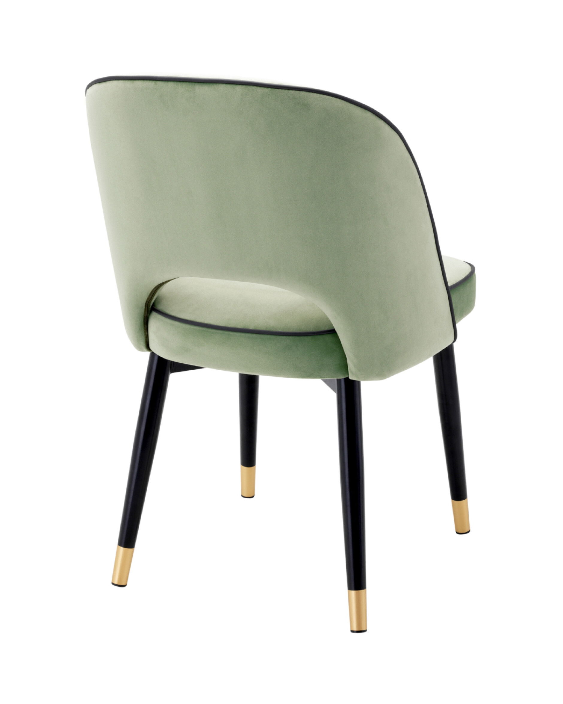 Cliff matstolar savona pistache green velvet 2-set