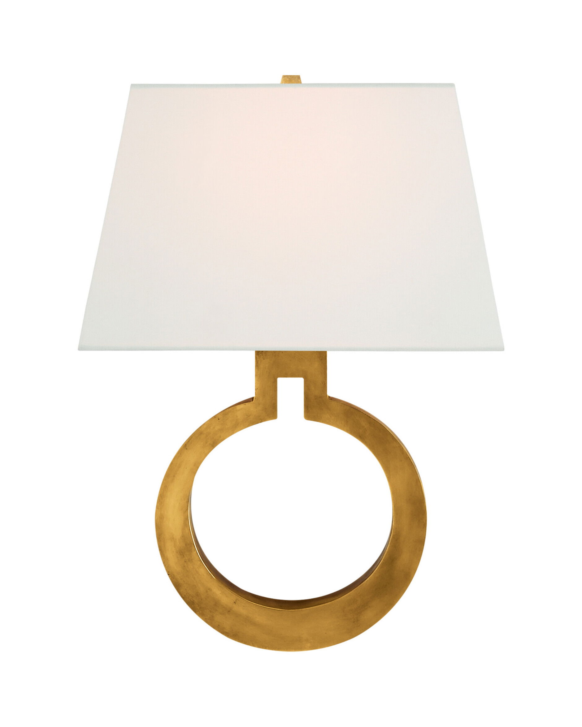 Ring Form vägglampa antik mässing L