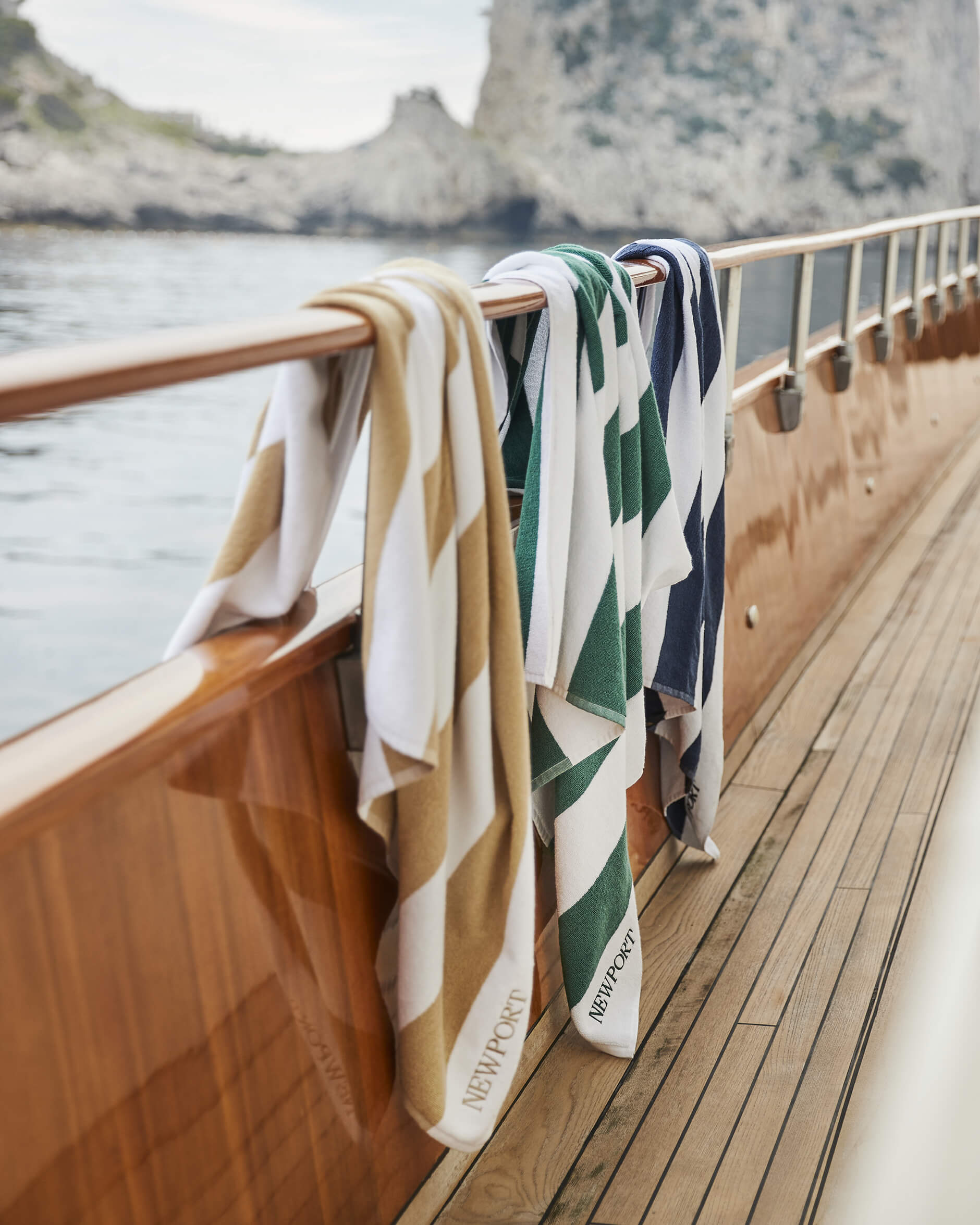 Santorini Strandhandtuch Navy