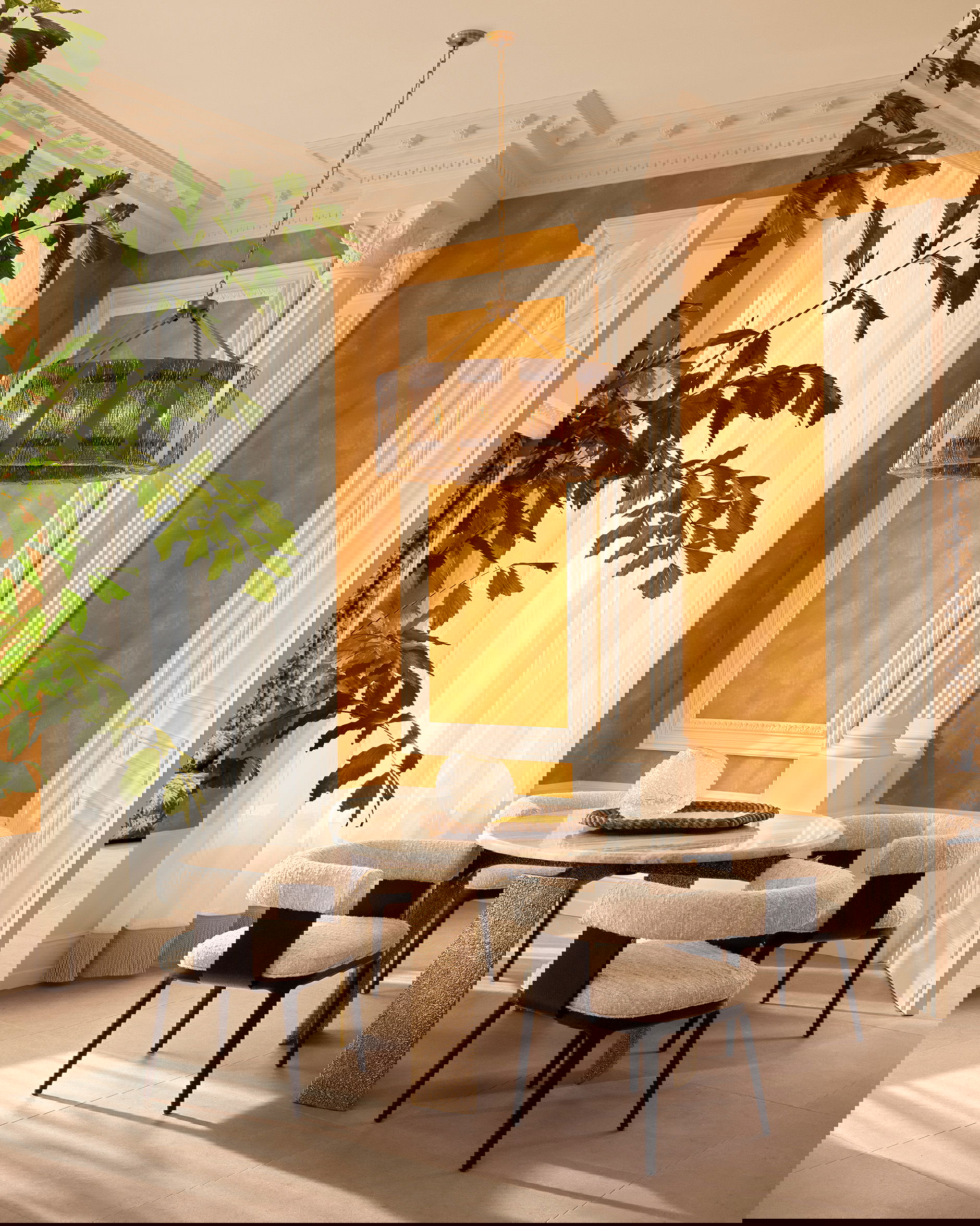 Elysian kroonluchter antiek messing