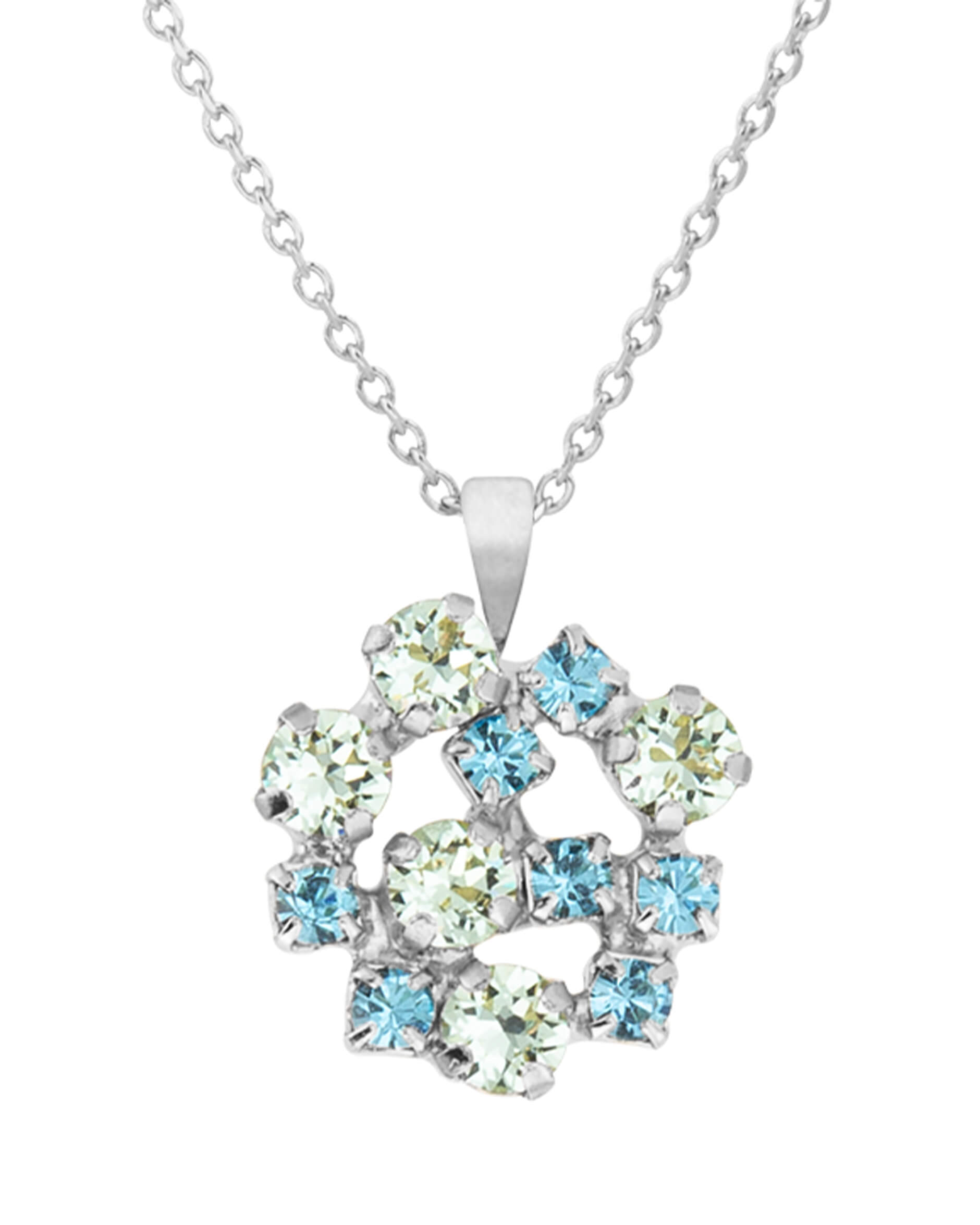 Kassandra necklace blue combo rhodium