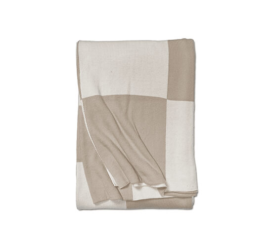 Beige - Square Throw Grey