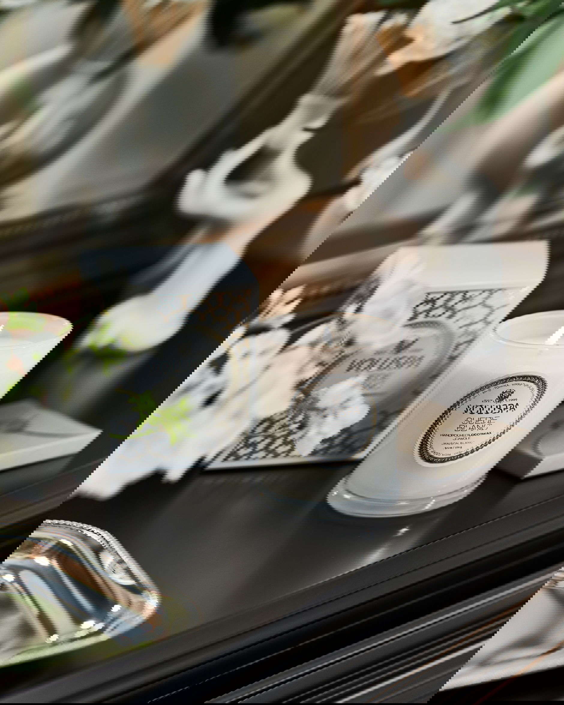 Suede Blanc Classic doftljus