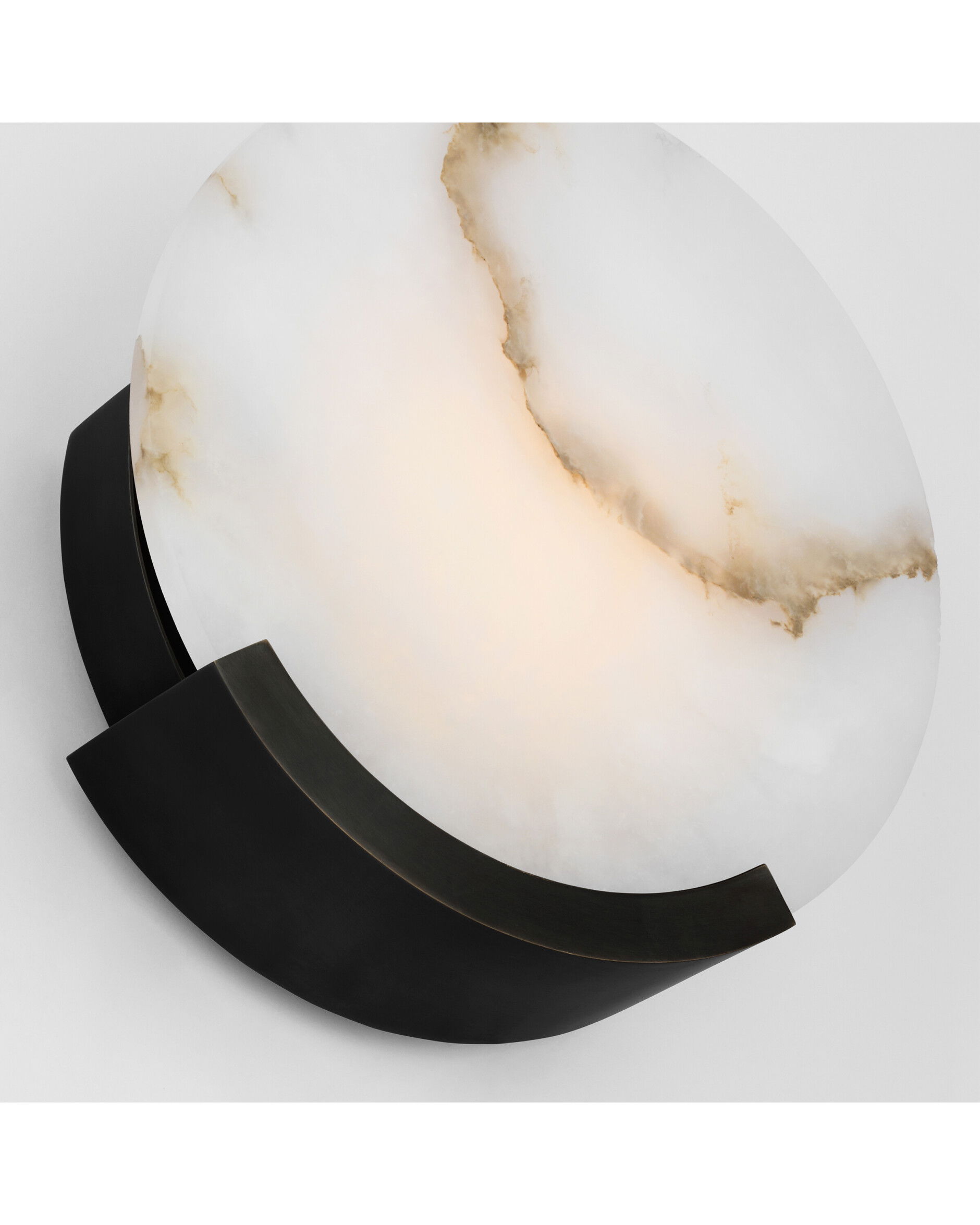 Melange 10" vägglampa brons