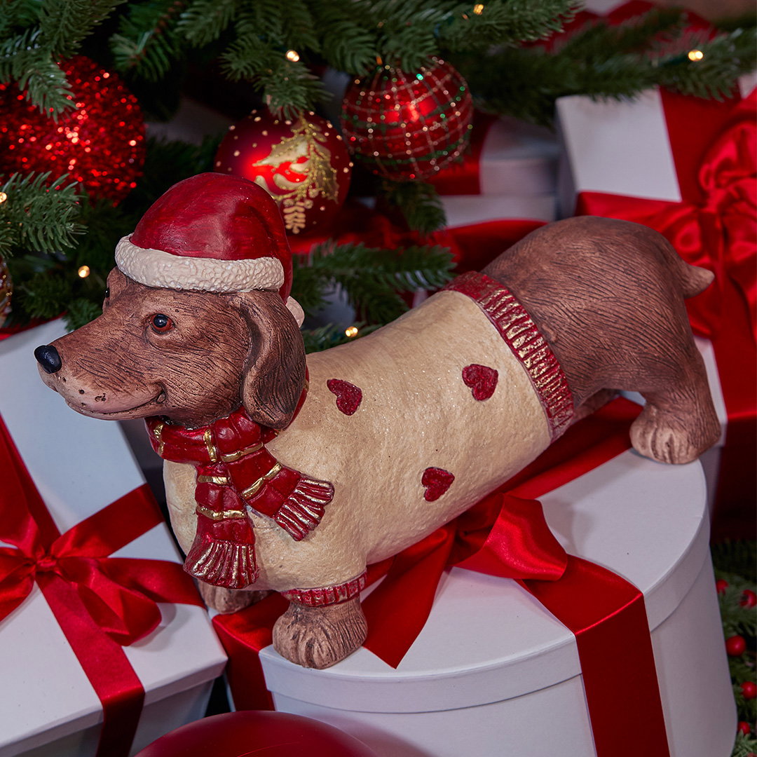 Lucky hund juldekoration