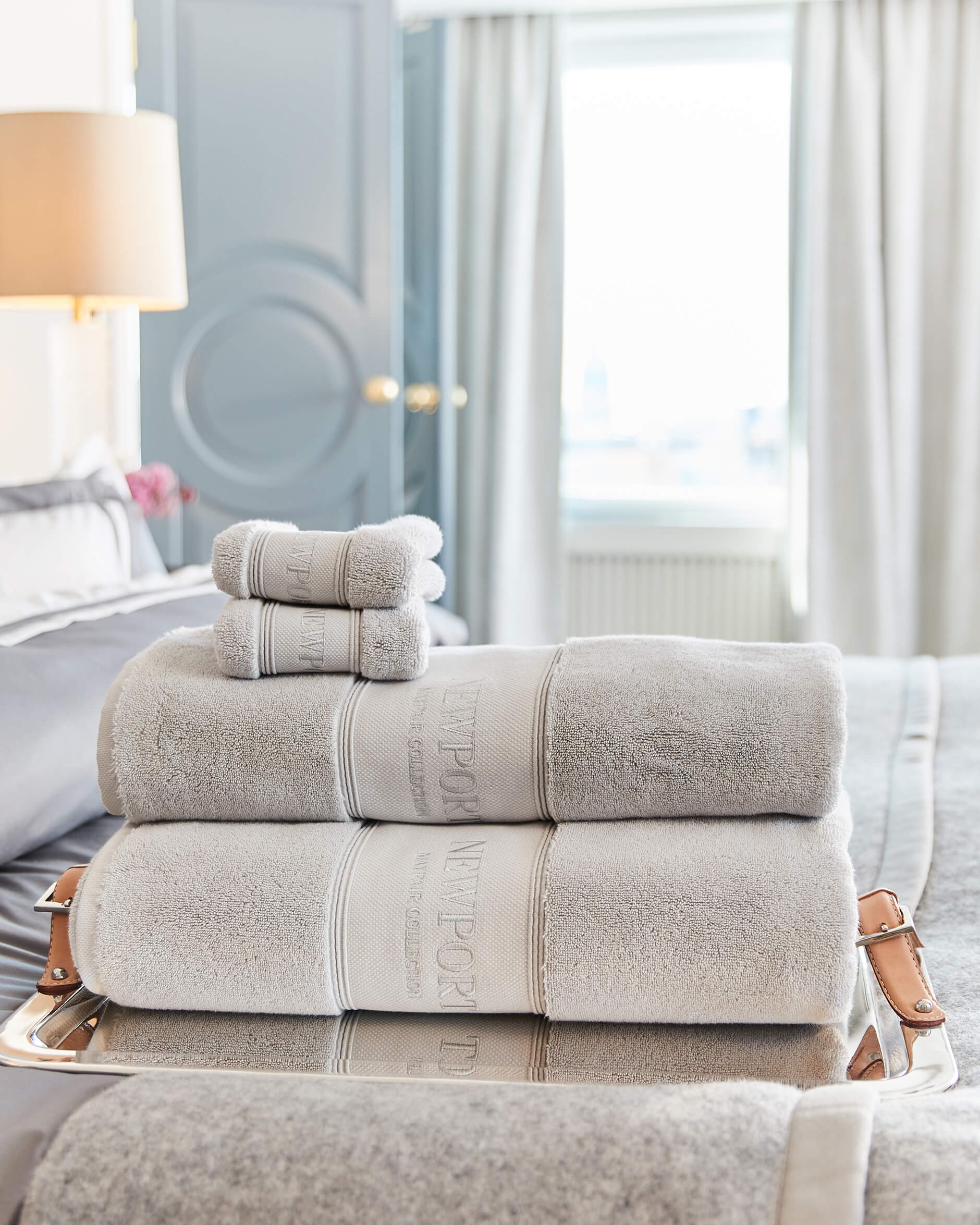 Mayfair handduk grå