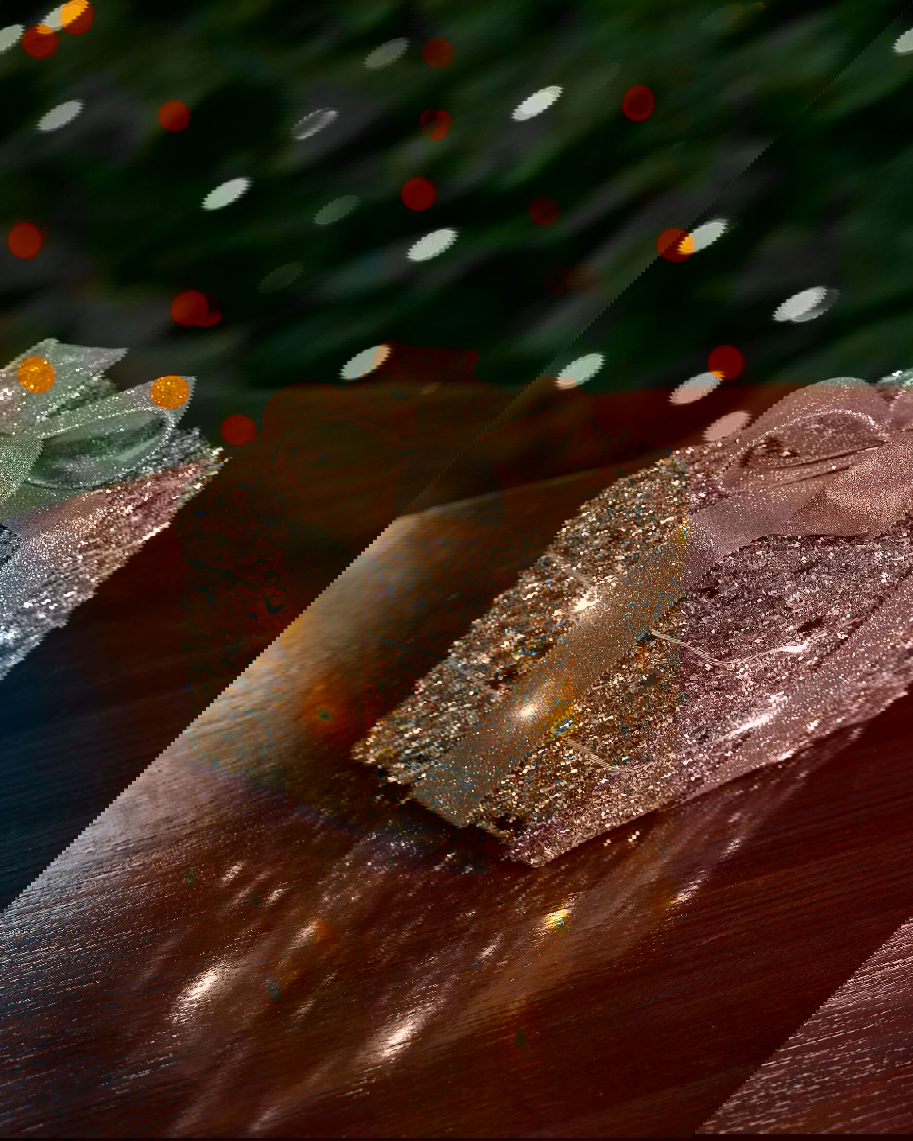 Ophelia paket LED juldekoration champagne