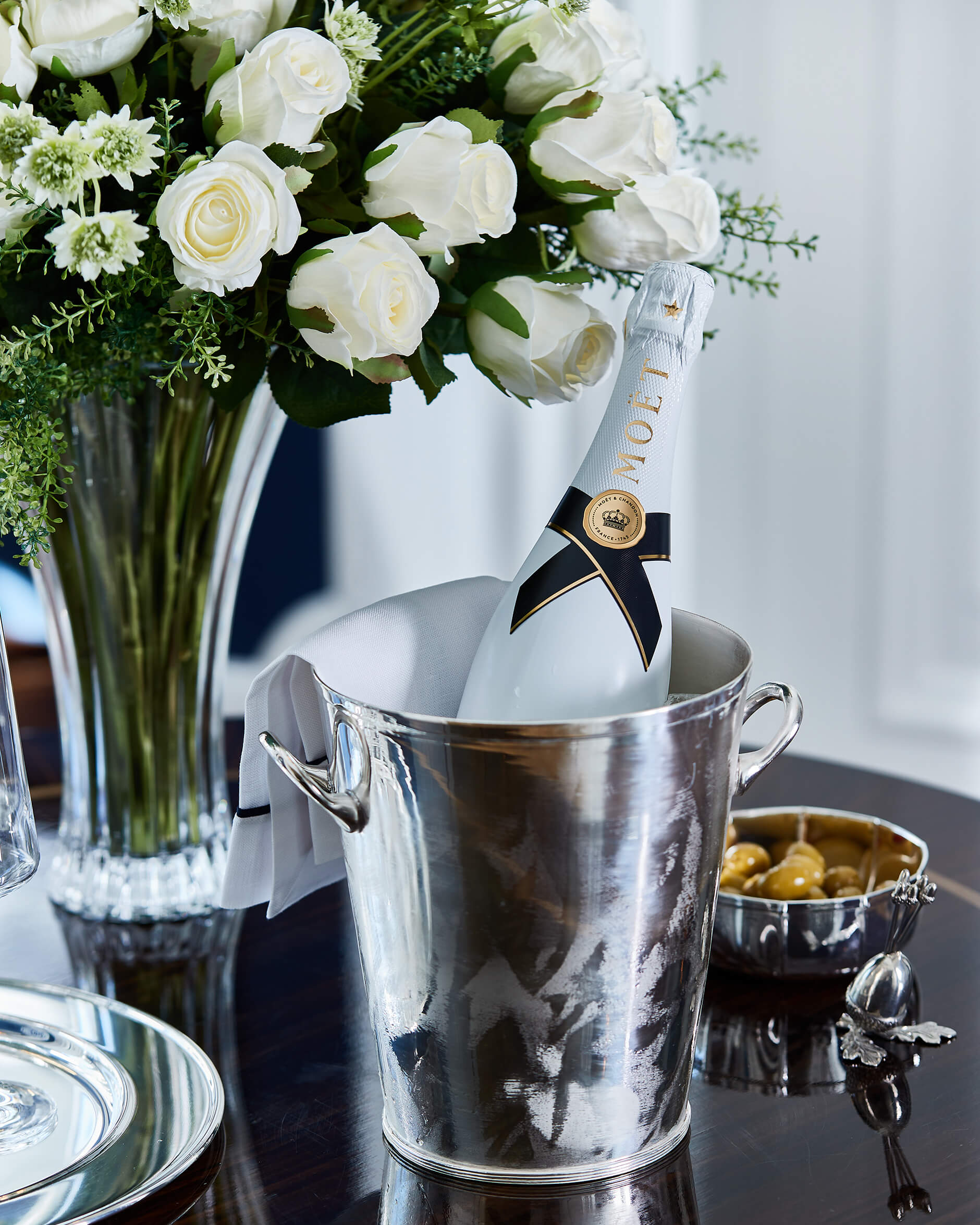 Surin champagnekylare silver