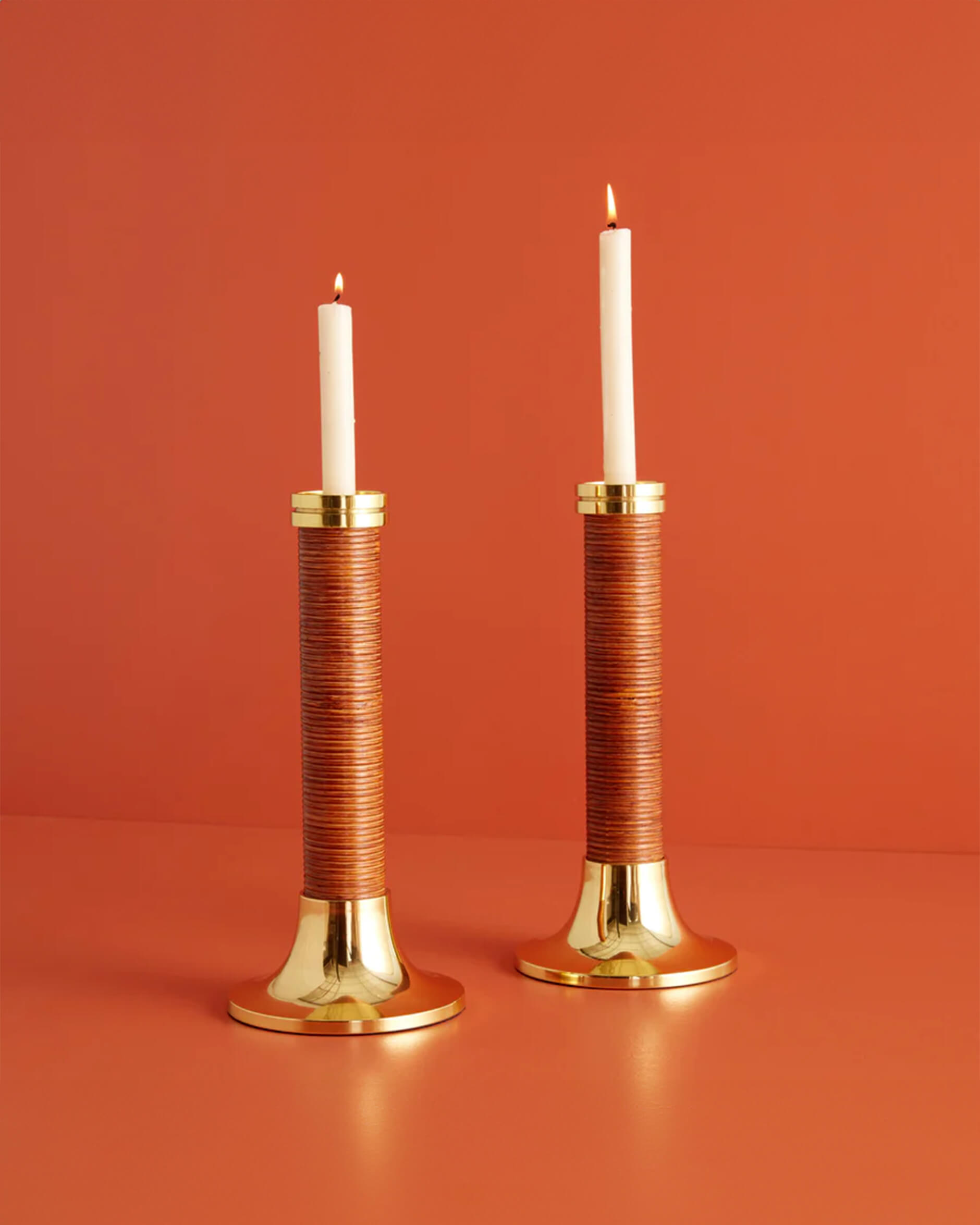 Riviera ljusstakar mässing 2-pack