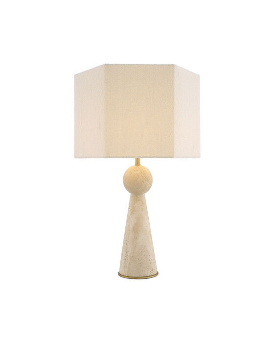 Novak bordslampa travertine