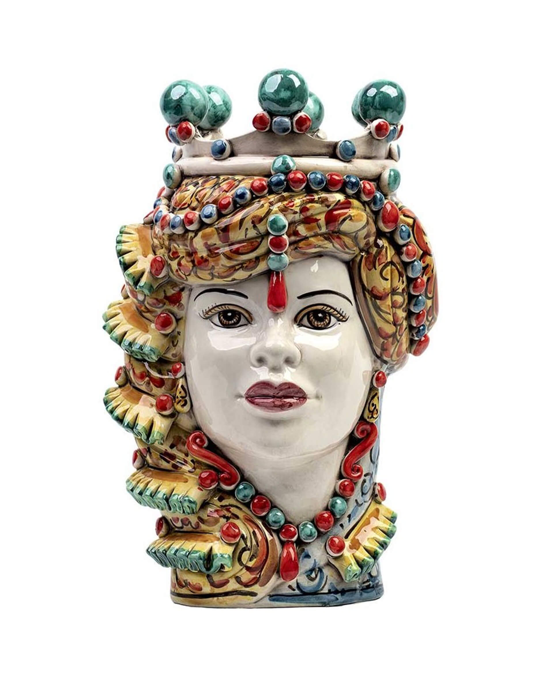 Testa di Moro donna colored spirals