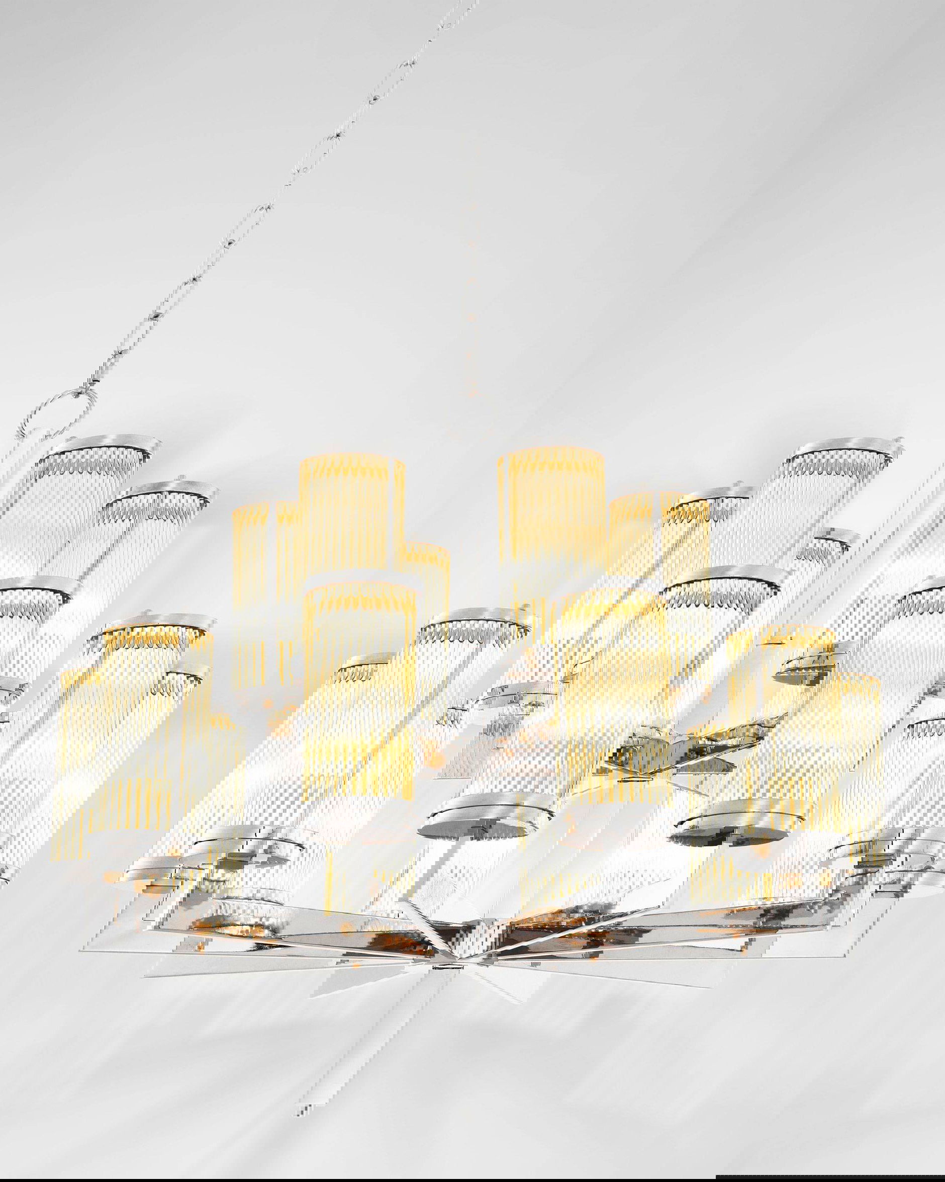 Claridges Chandelier Nickel Finish