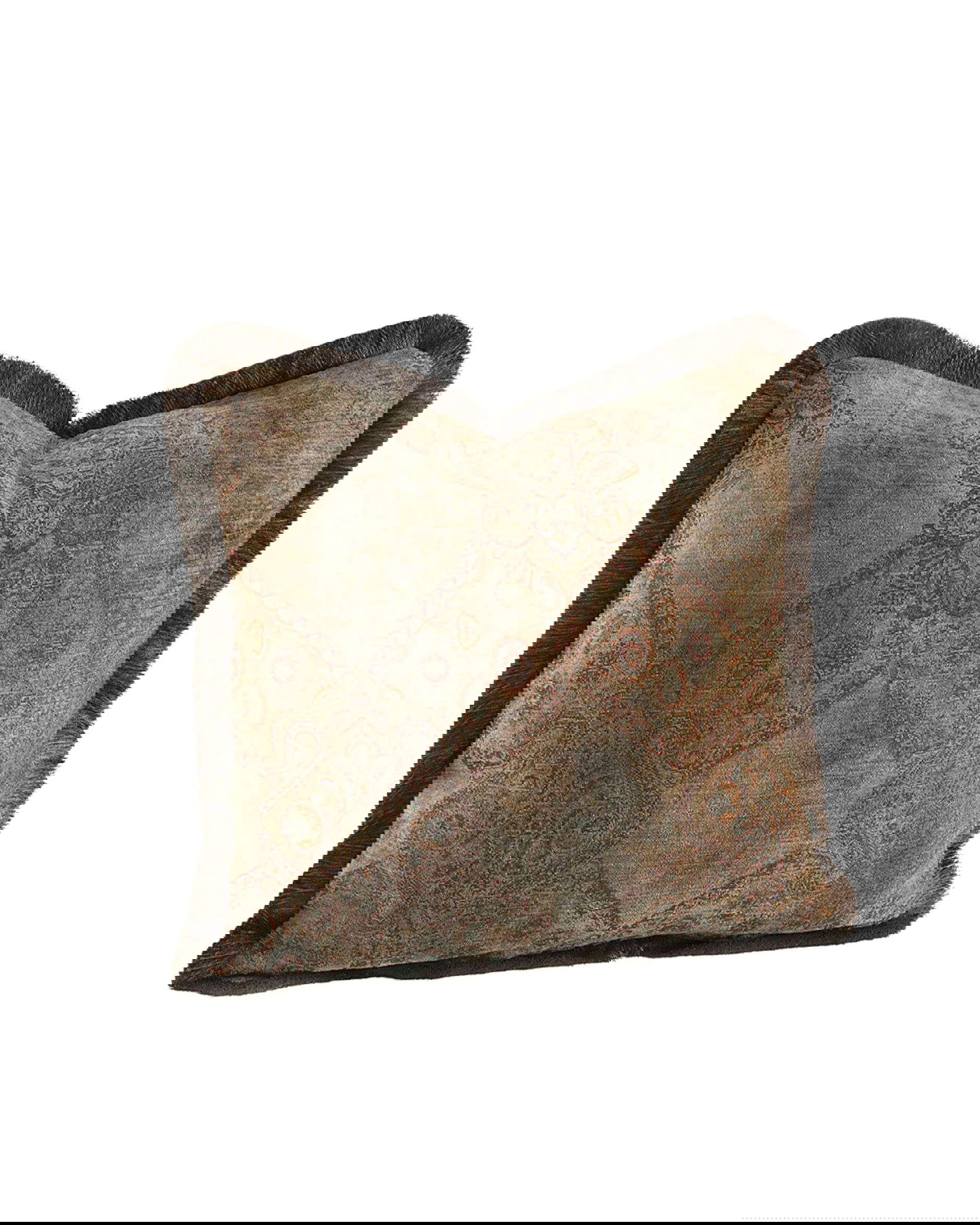 Miralago Paisley tyynynpäällinen hapsuilla taupe OUTLET