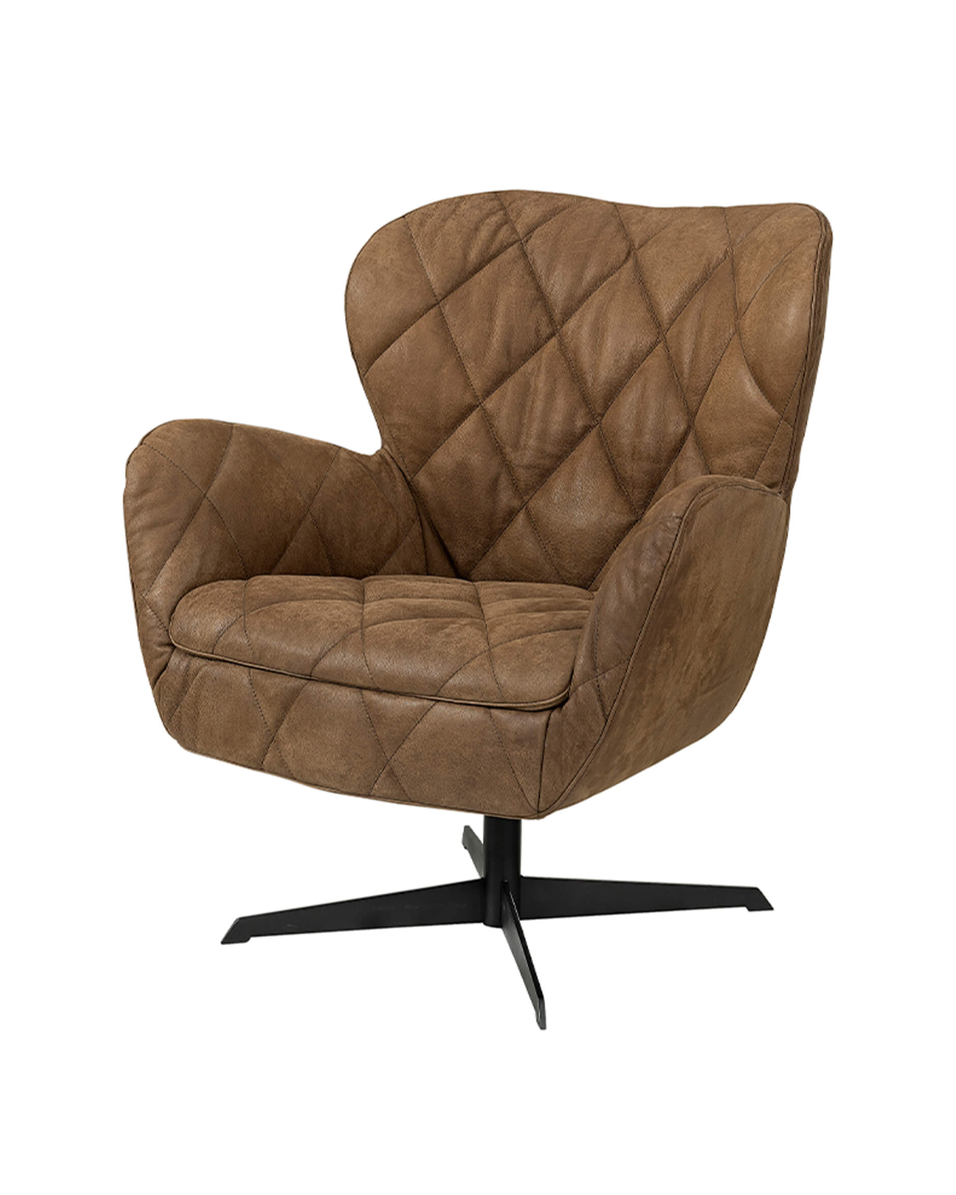 Jade swivel fåtölj nubuck läder