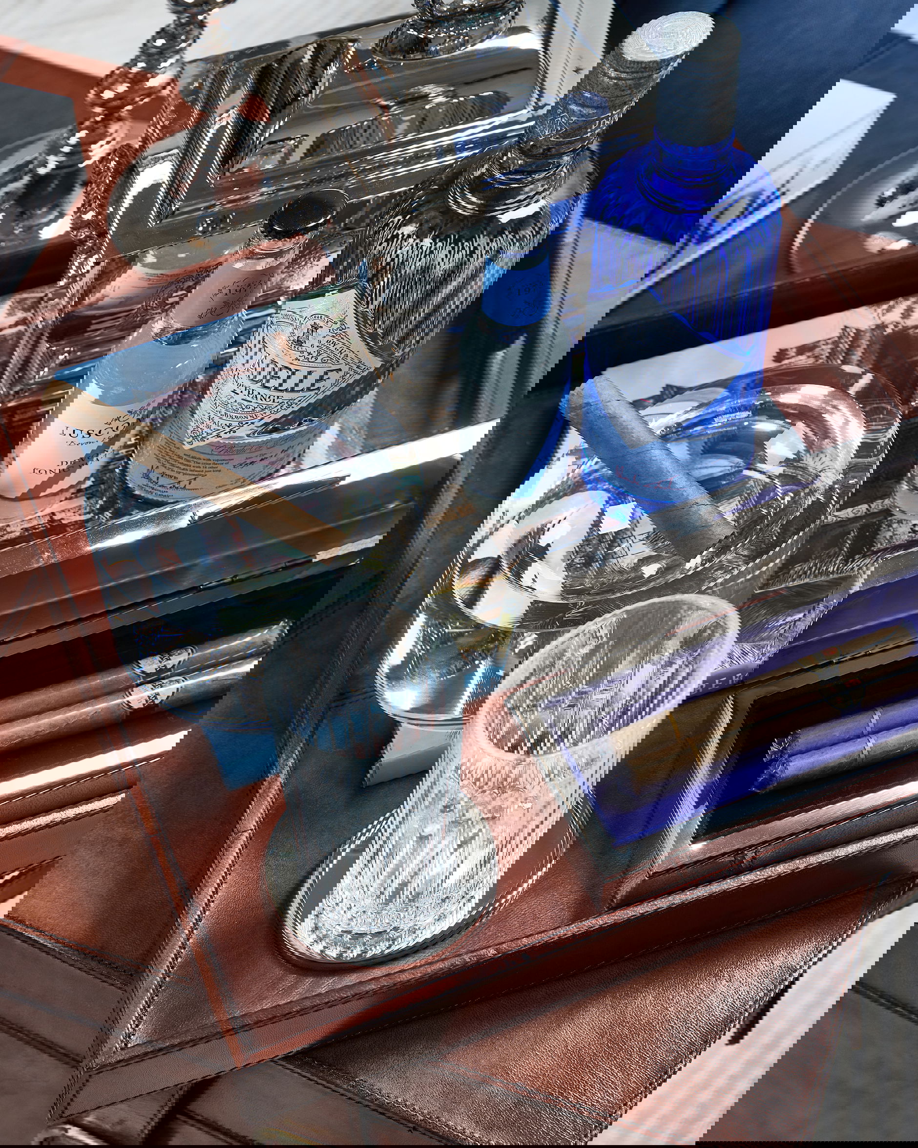 Kensington bricka kvadrat läder