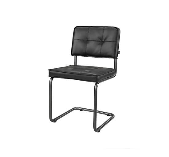 Black - Carlos leather chair (black)