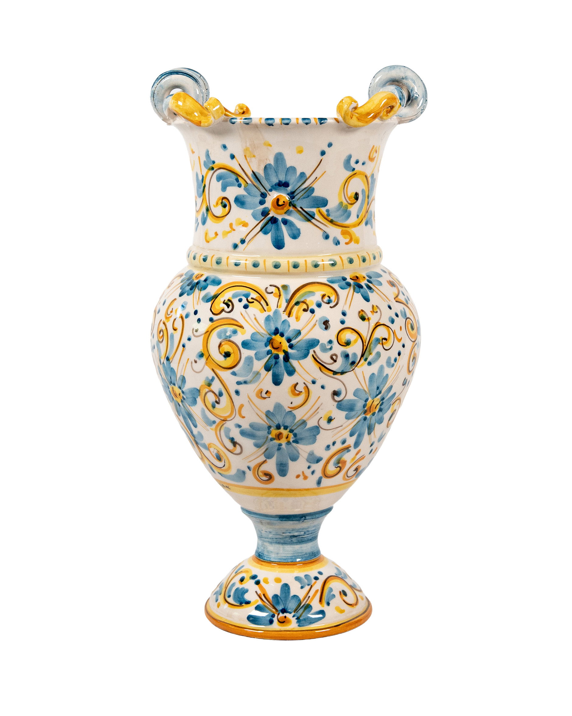 Aurelia urn blue/yellow