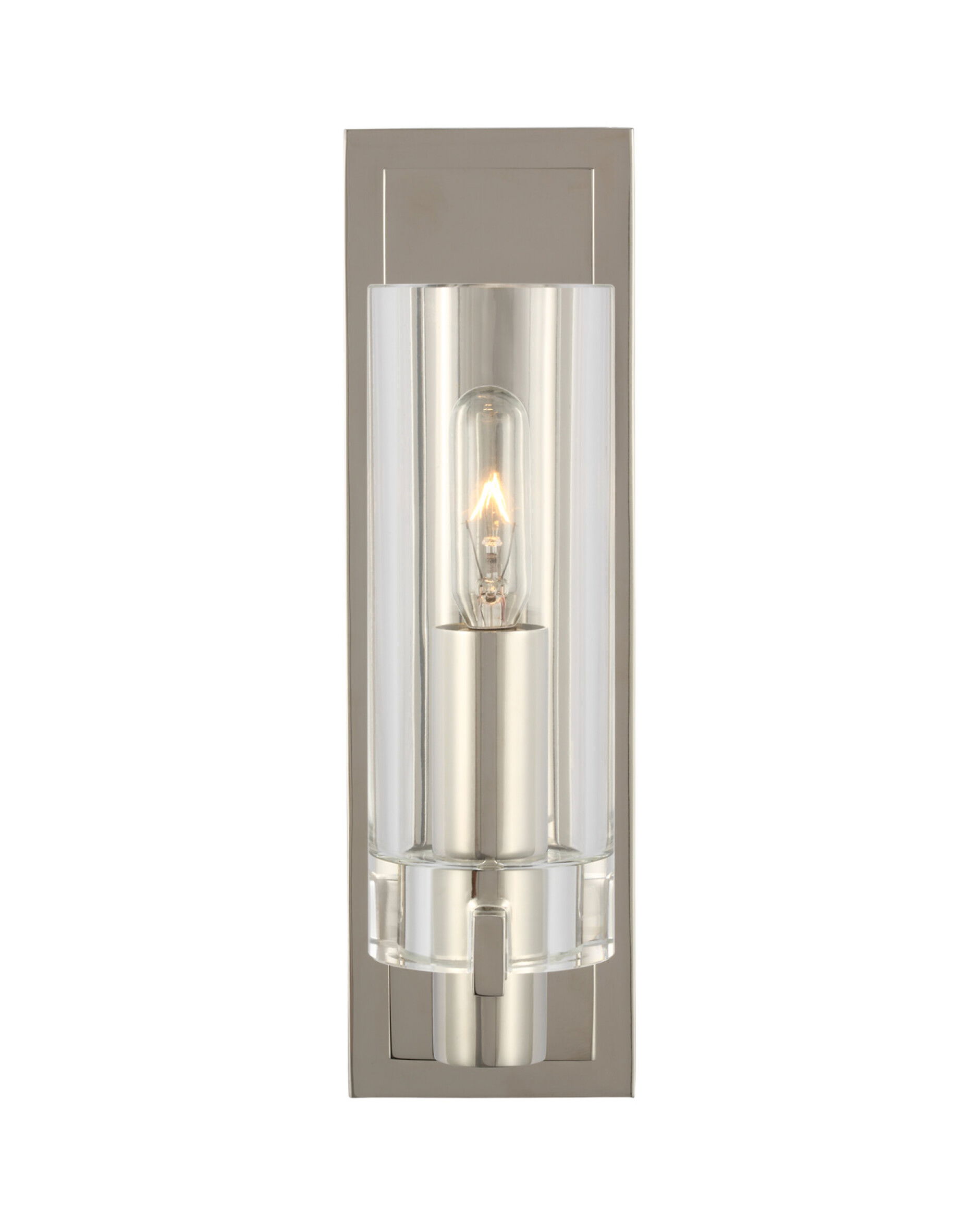 Sonnet Petite vägglampa nickel/klarglas