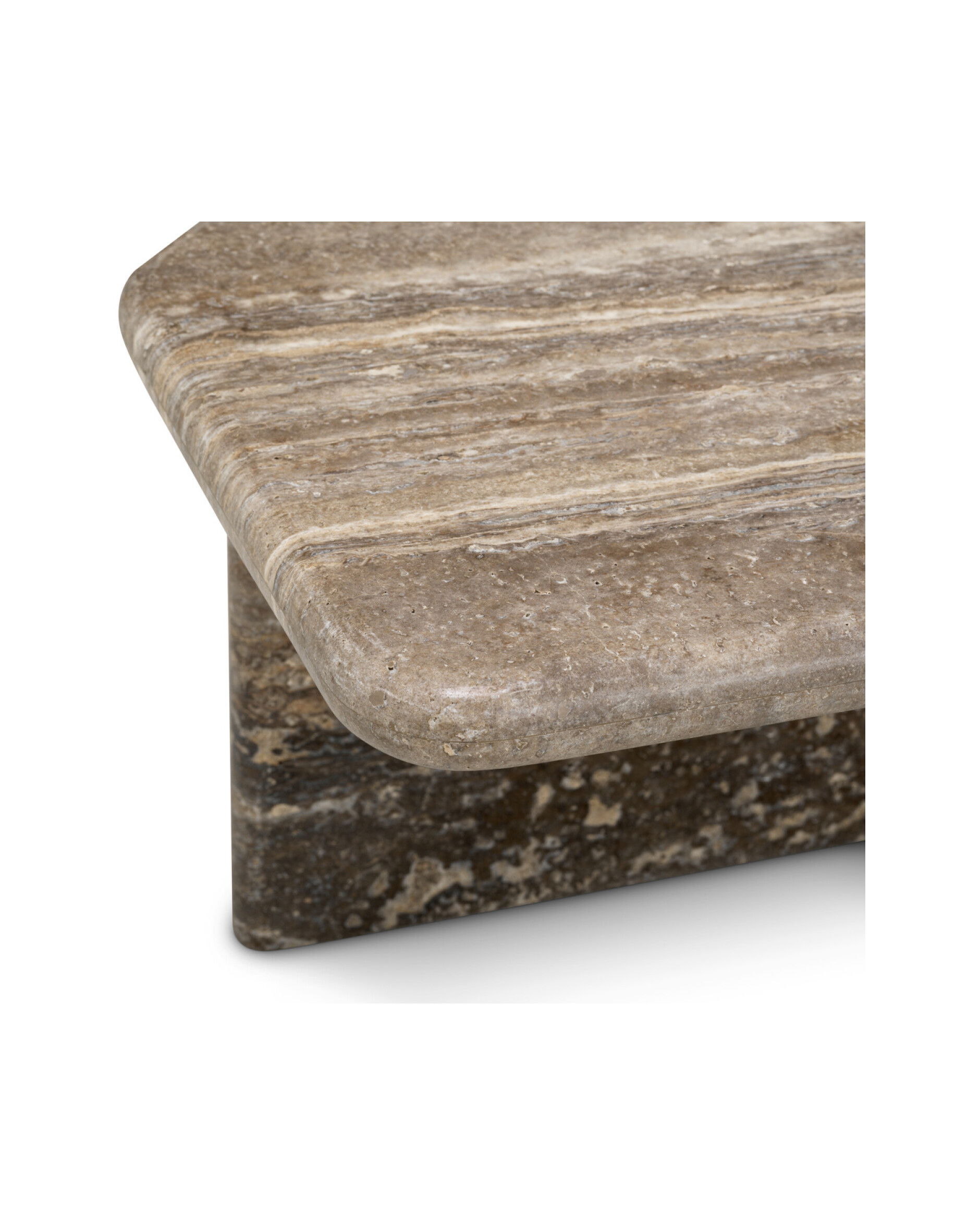 Ciro salontafel zilver travertin