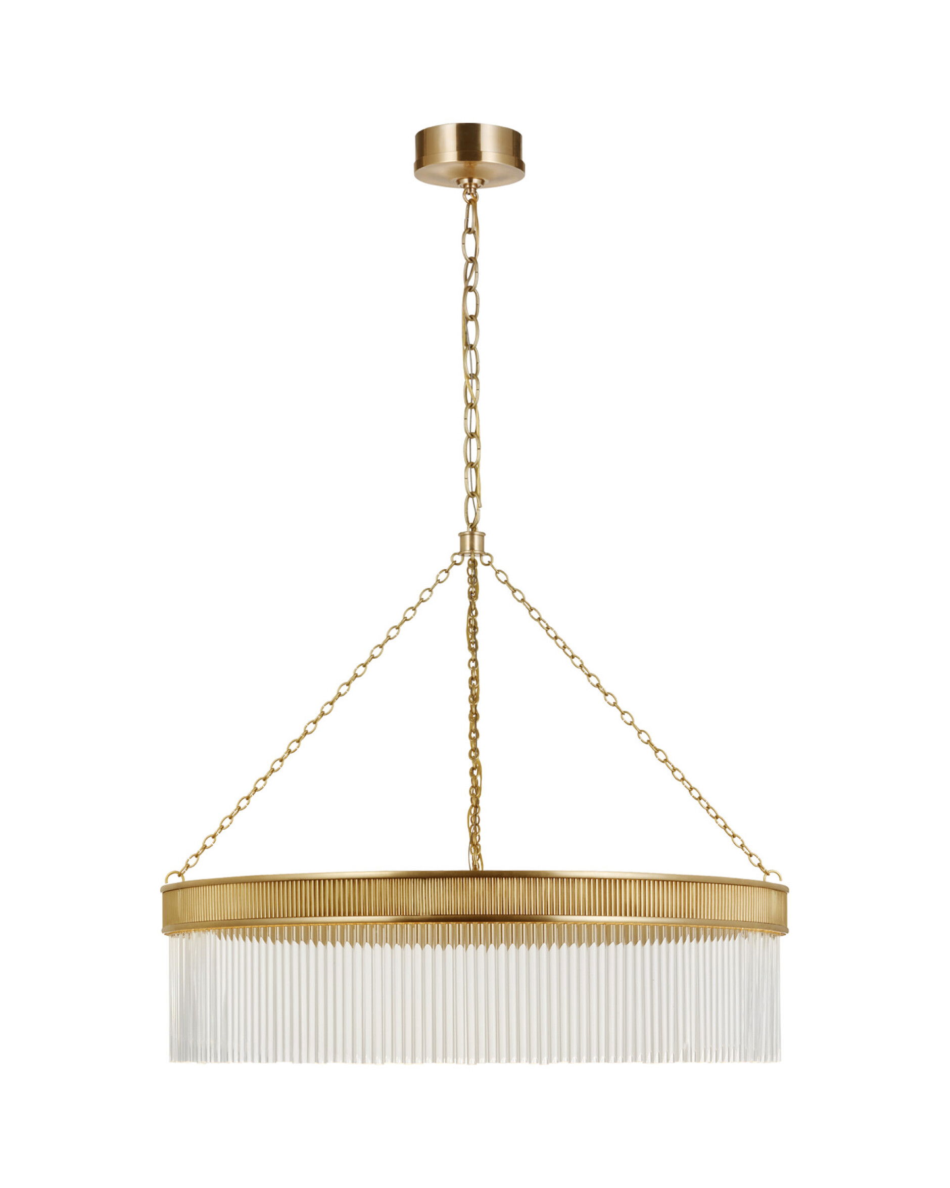 Menil Large Chandelier Soft Brass