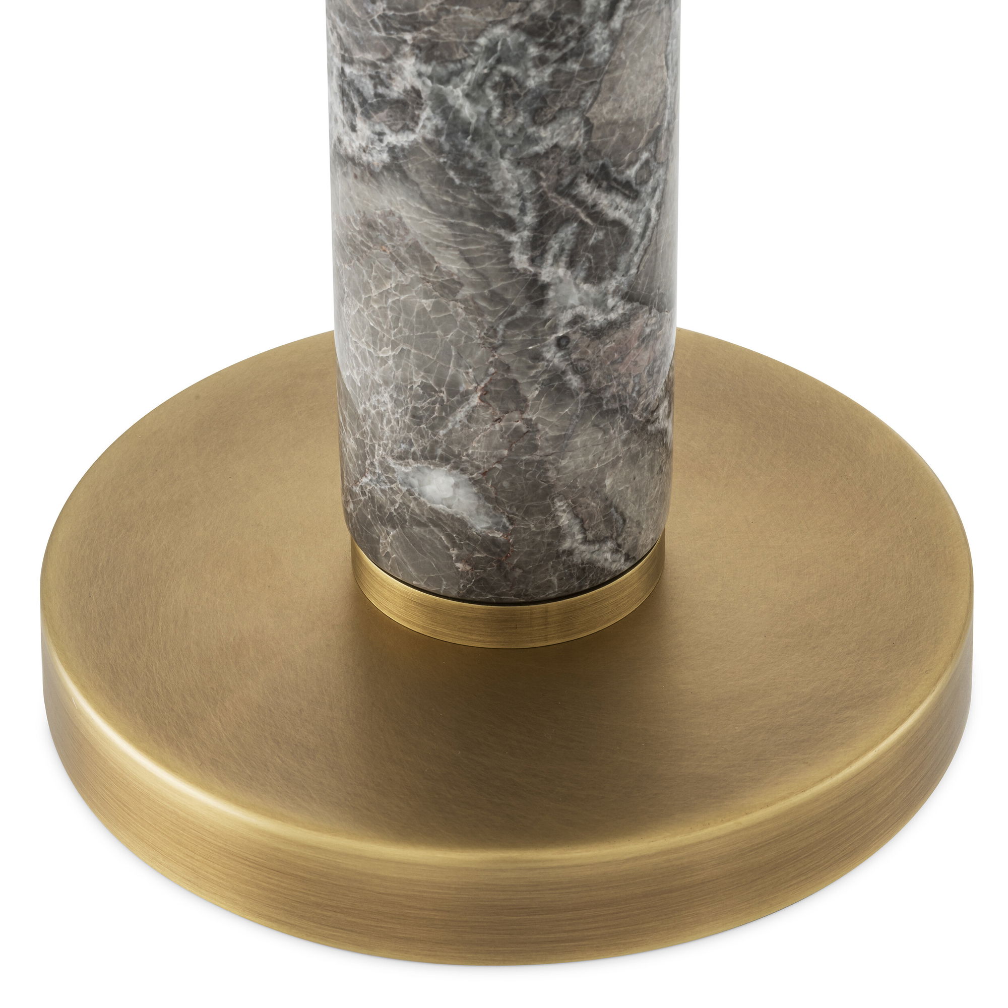 Ziegèl bordslampa antik mässing