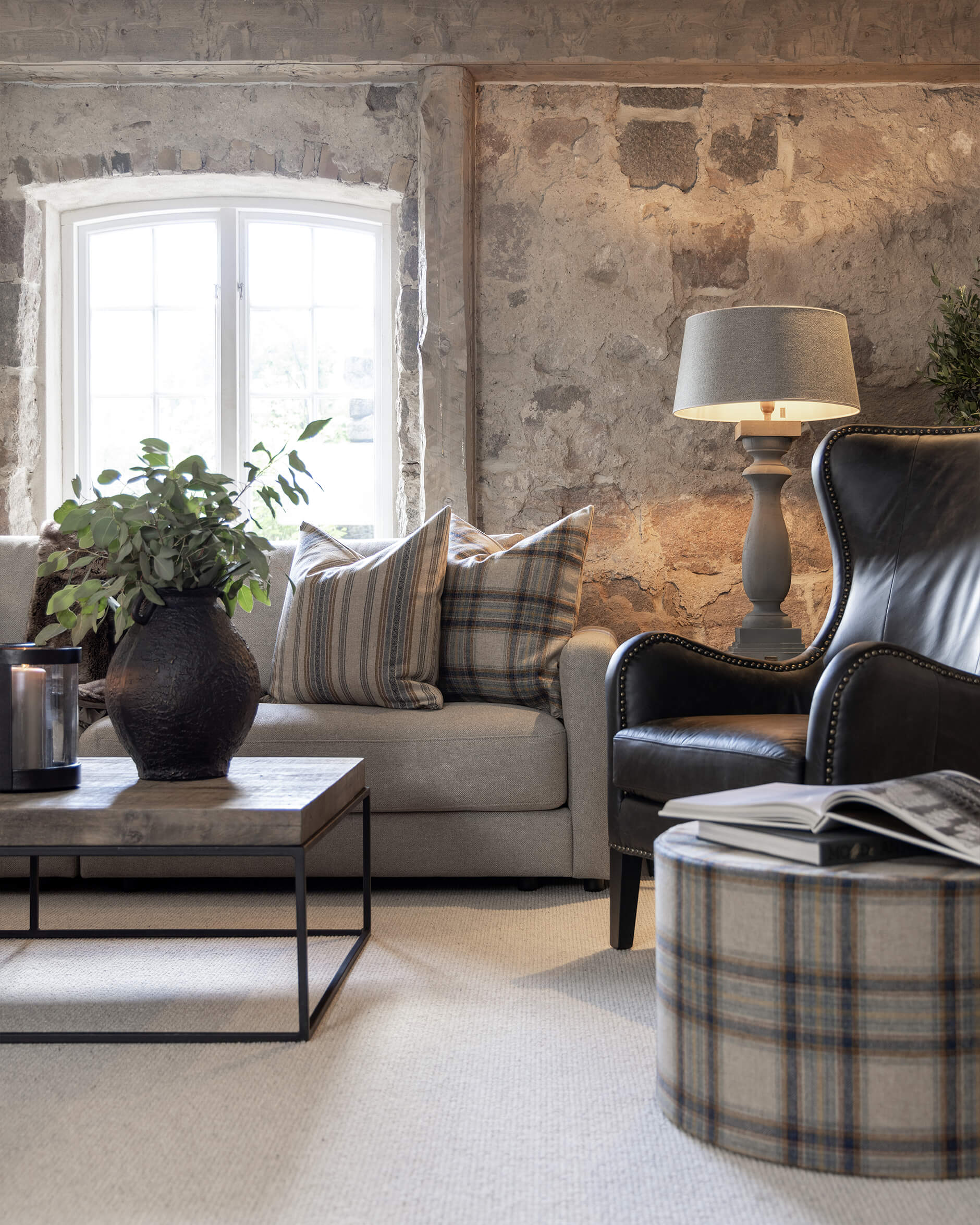 Glensdale Check tyynynpäälliset denim OUTLET