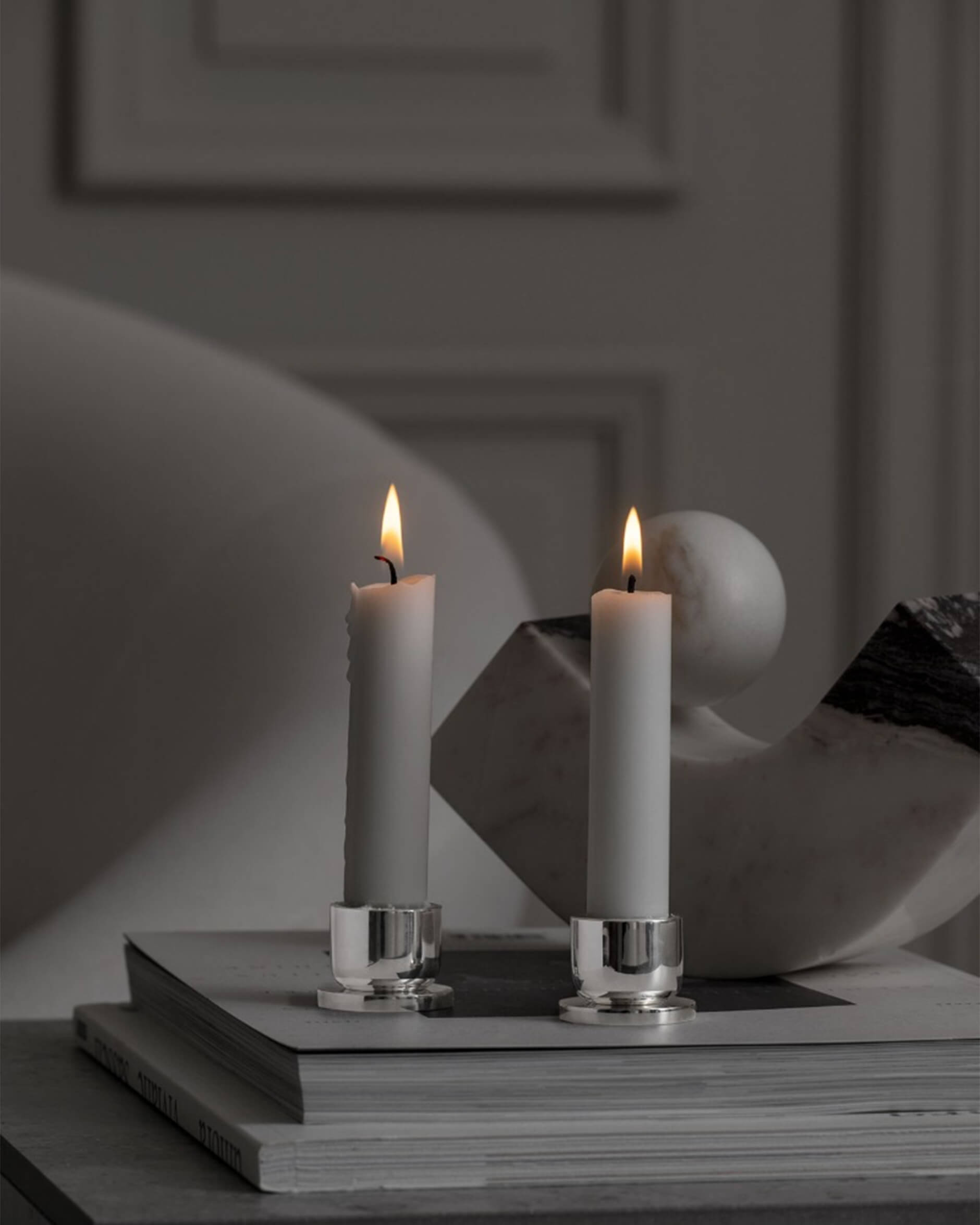 Bijou ljusstake silver