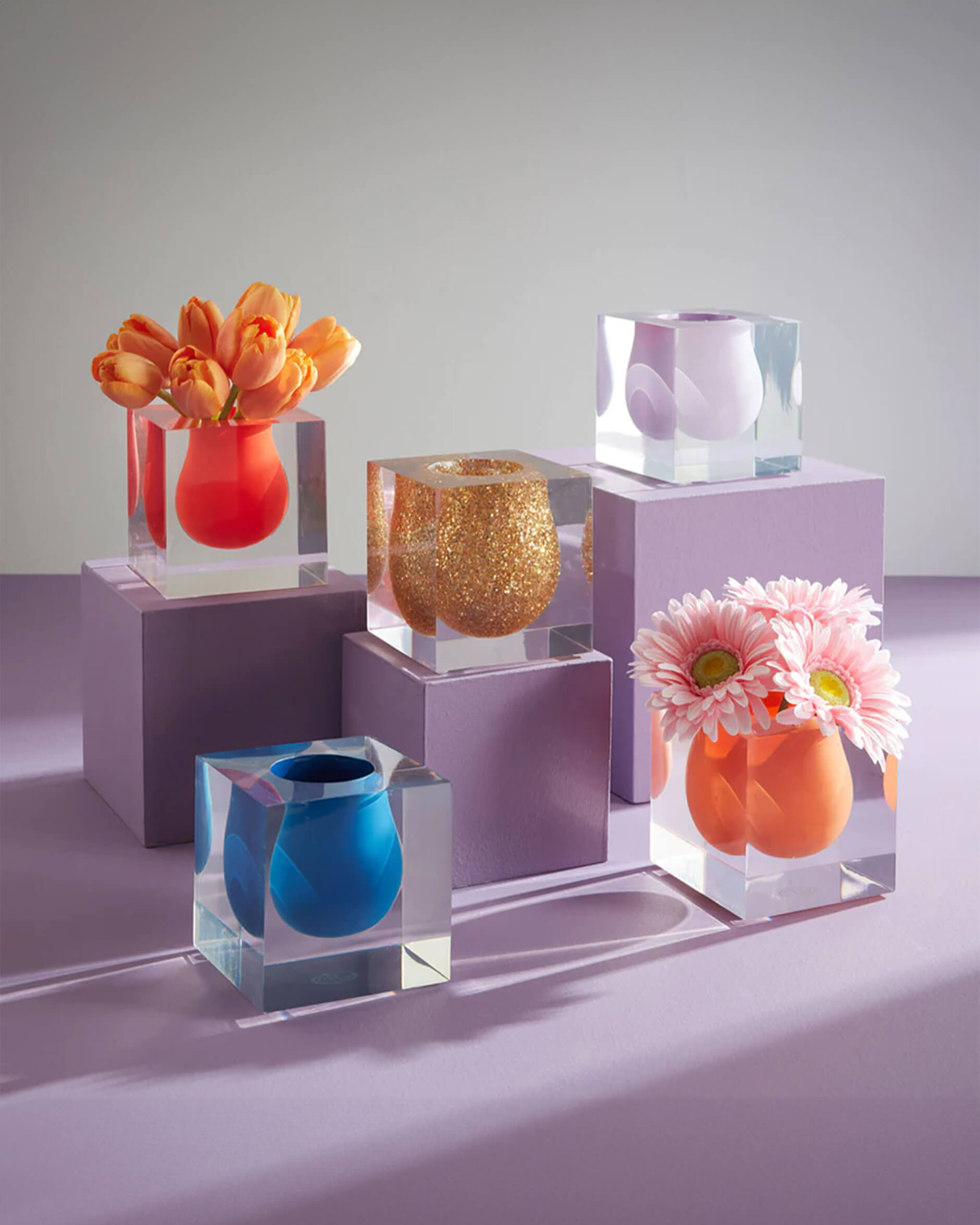 Bel Air Mini Scoop vas orange