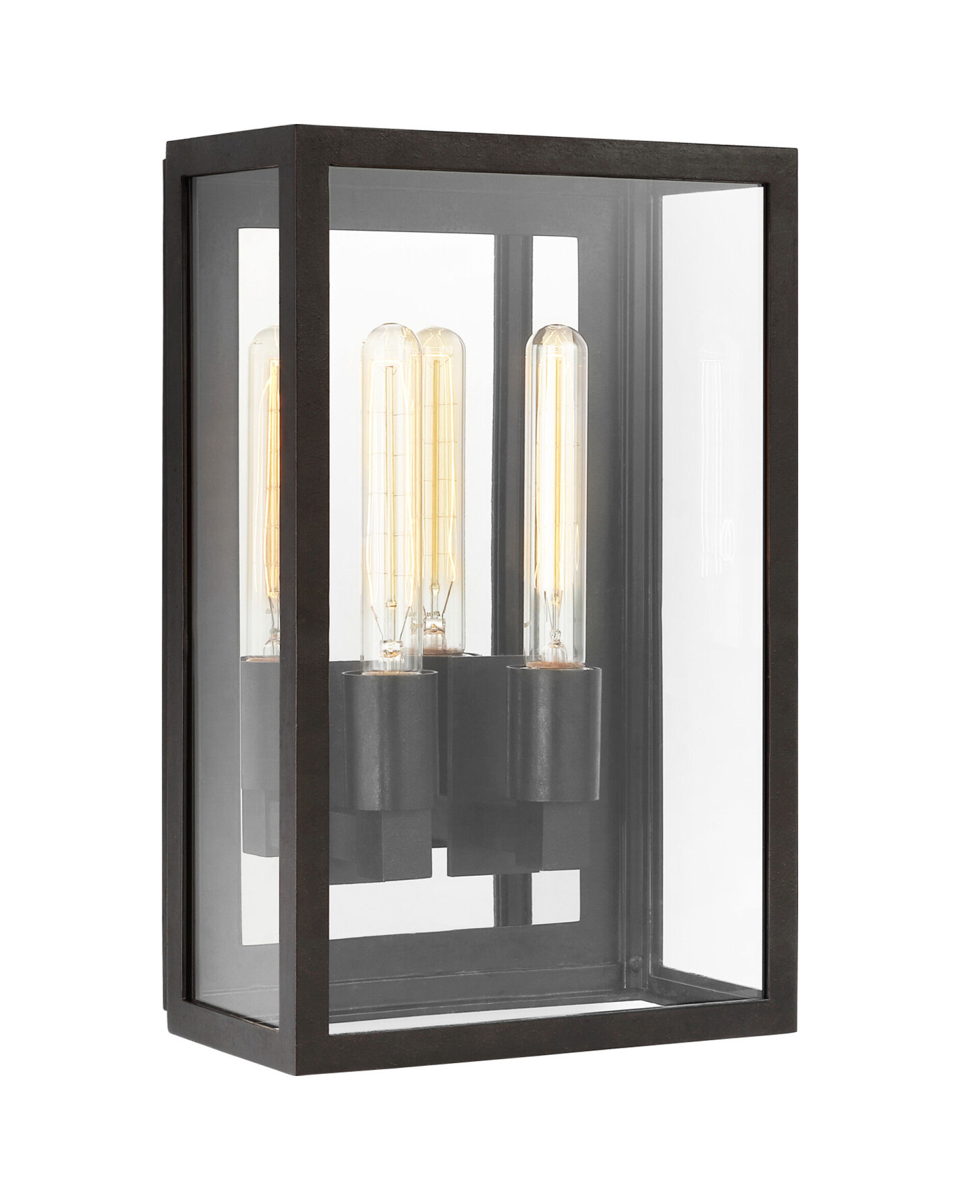 Fresno 2L vägglykta utomhus svart M