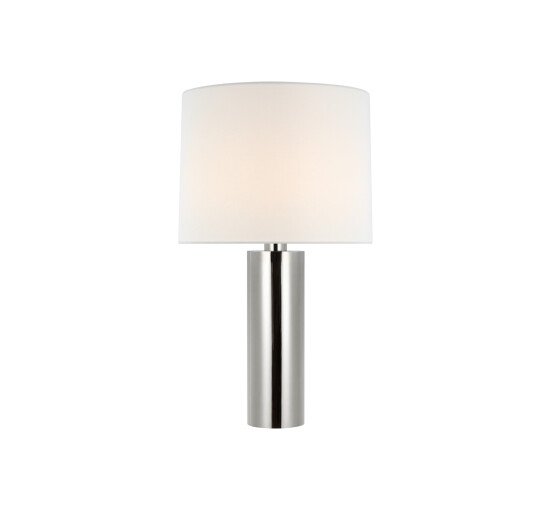 null - Sylvie Table Lamp Polished Nickel Medium