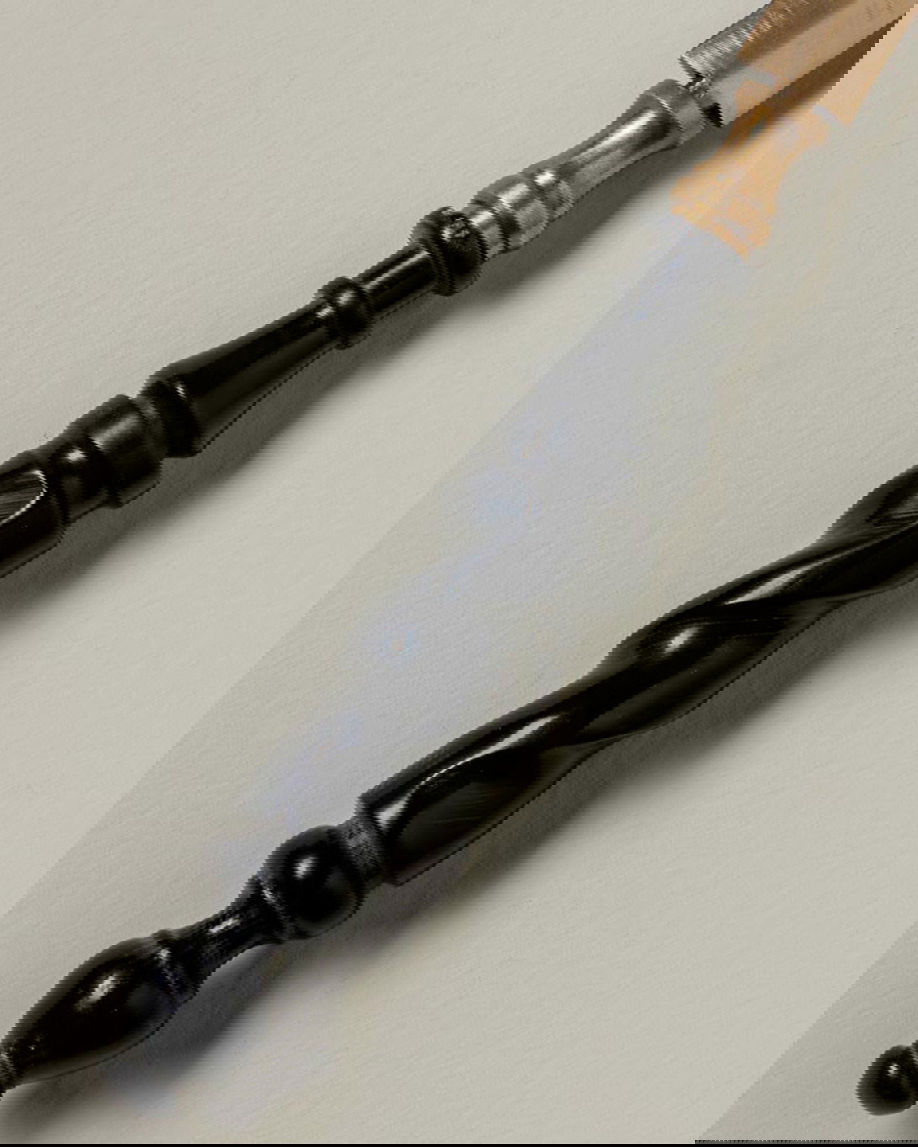 Briefopener zwart/messing