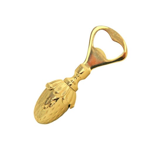 Brass - Acorn bottle opener brass