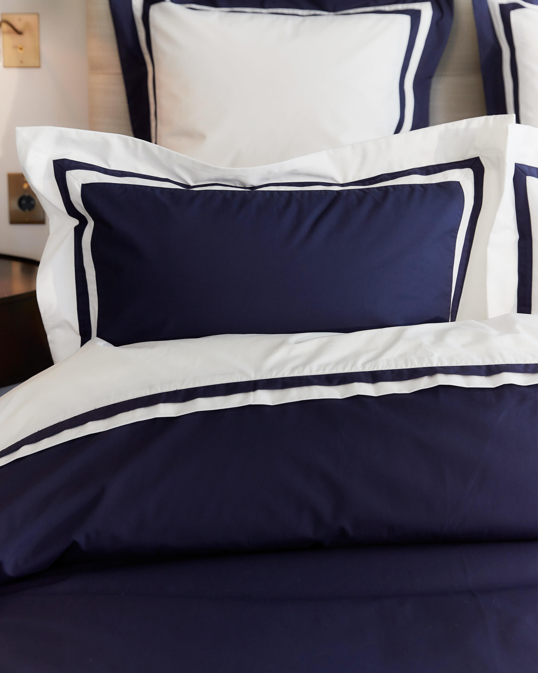 Belgravia påslakan blå/vit