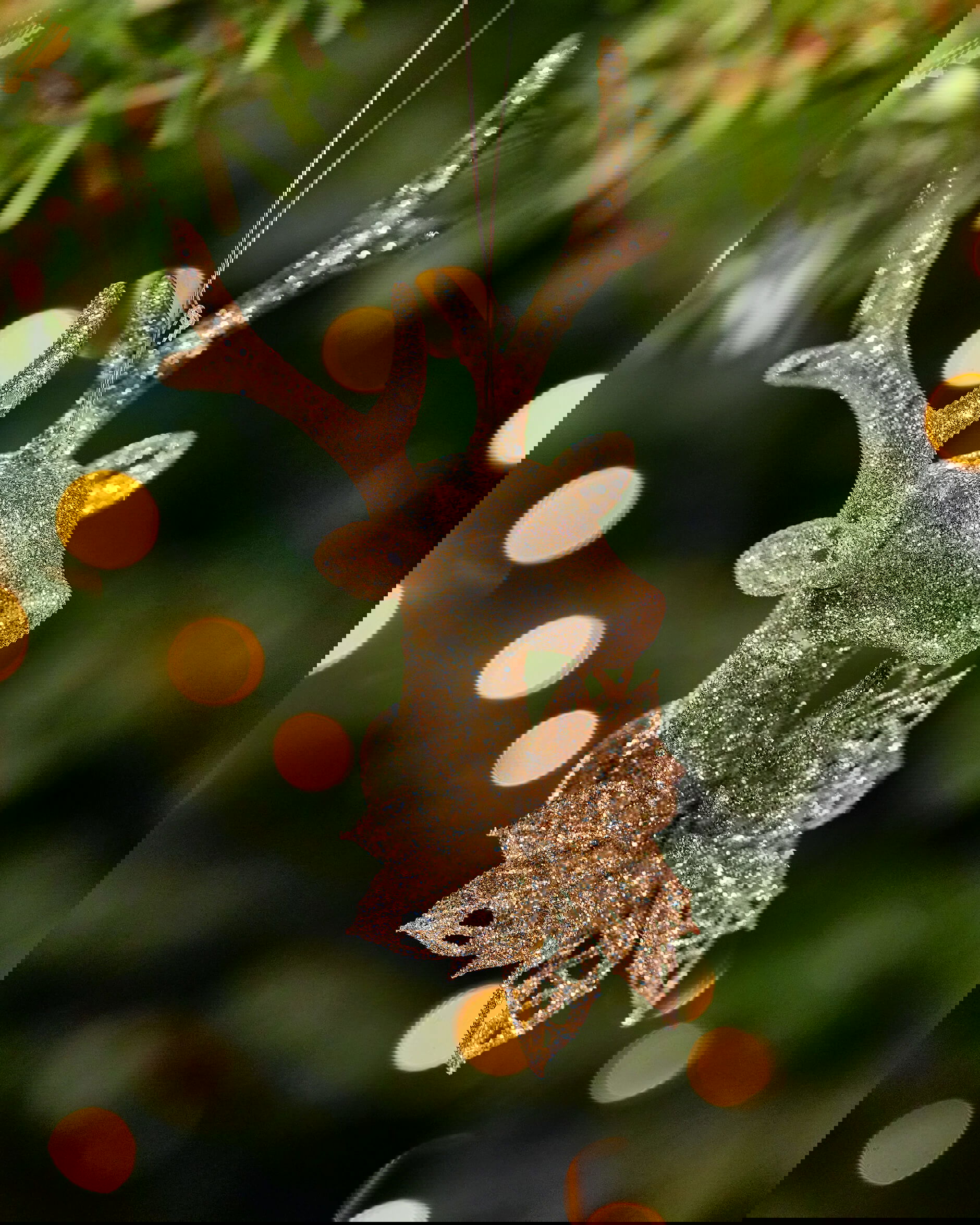 Clover ren julgransdekoration champagne