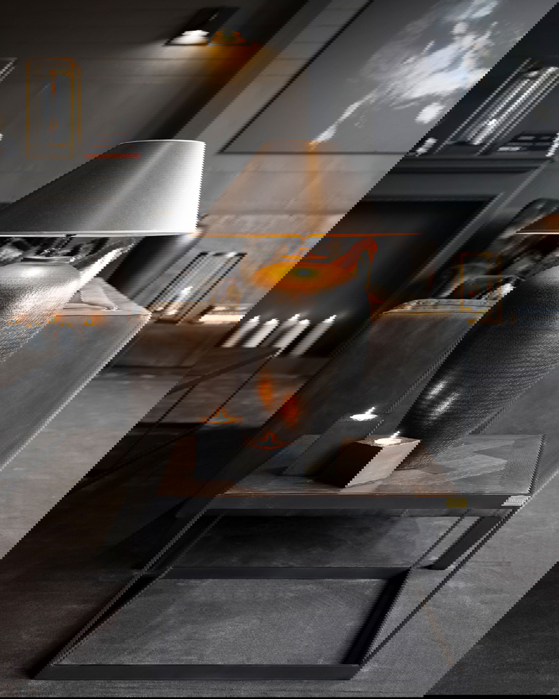 Florence bordslampa brons