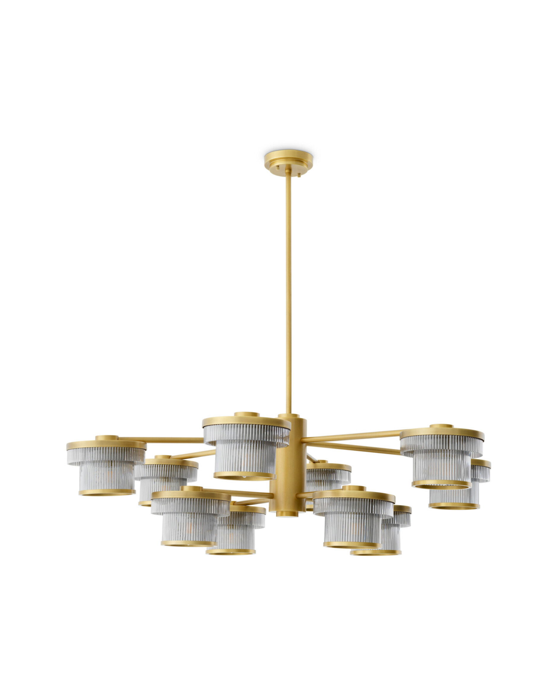 Andromeda kroonluchter antiek messing