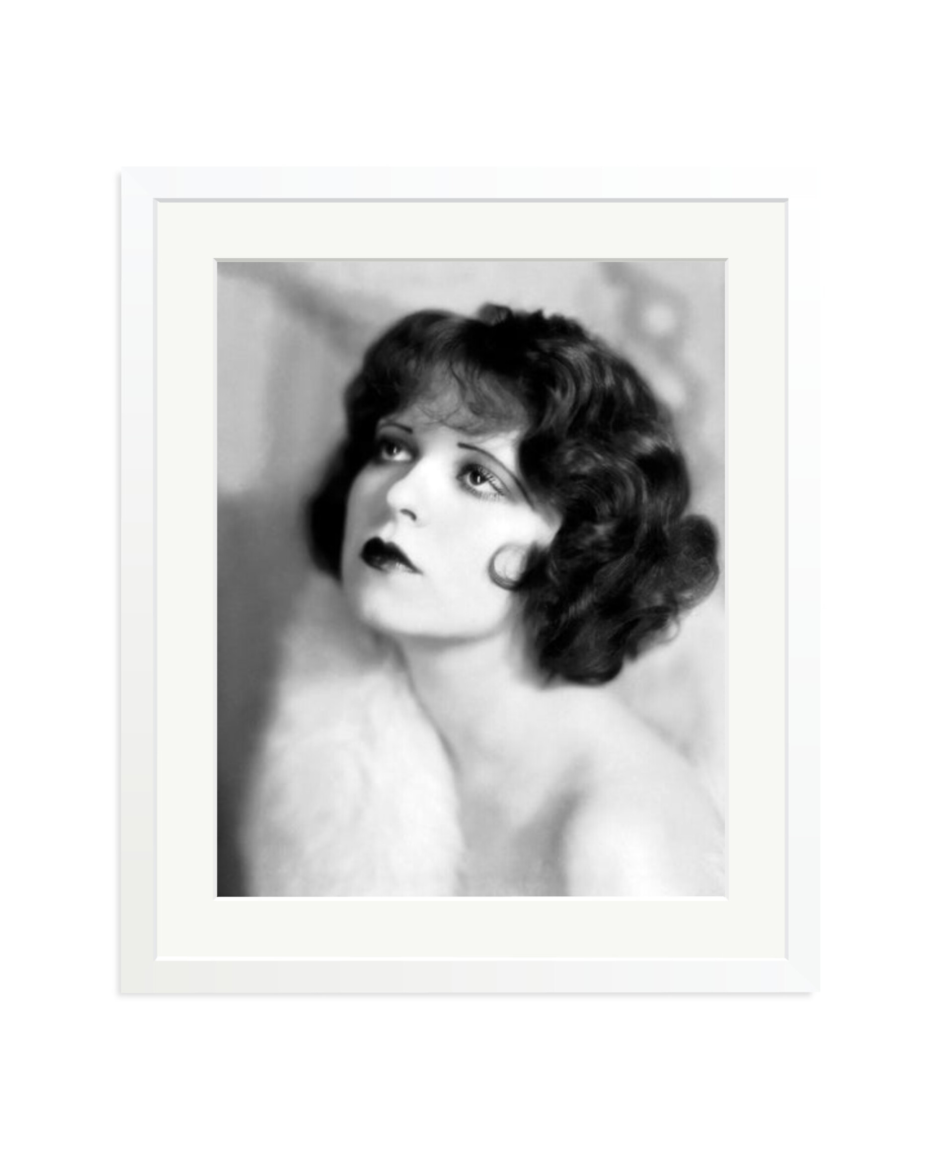 Clara Bow Portrait White / Large